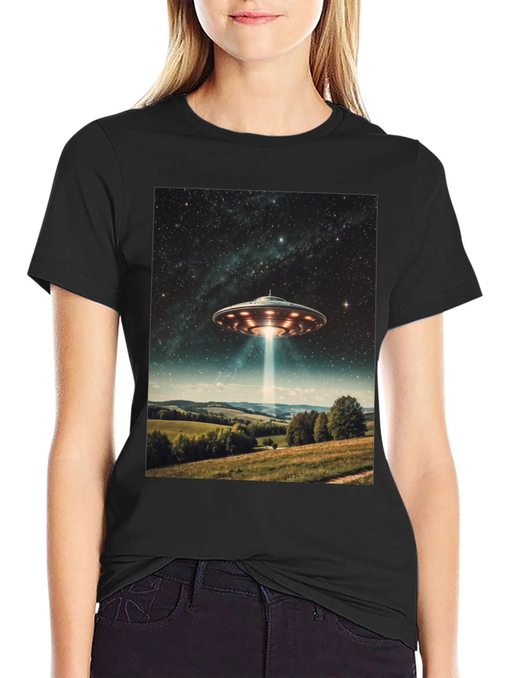 UFO Abduction T-Shirt - Sci-Fi Graphic Tee