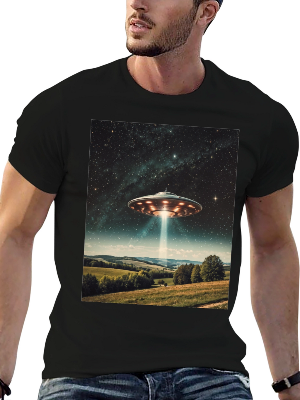 UFO Abduction T-Shirt - Sci-Fi Graphic Tee