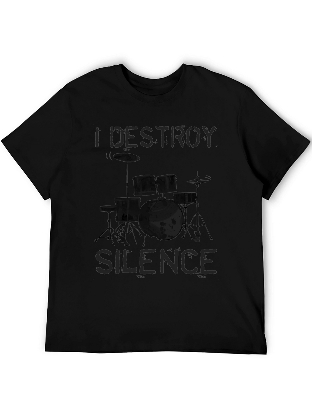 I Destroy Silence Graphic T-Shirt - Drummer Tee