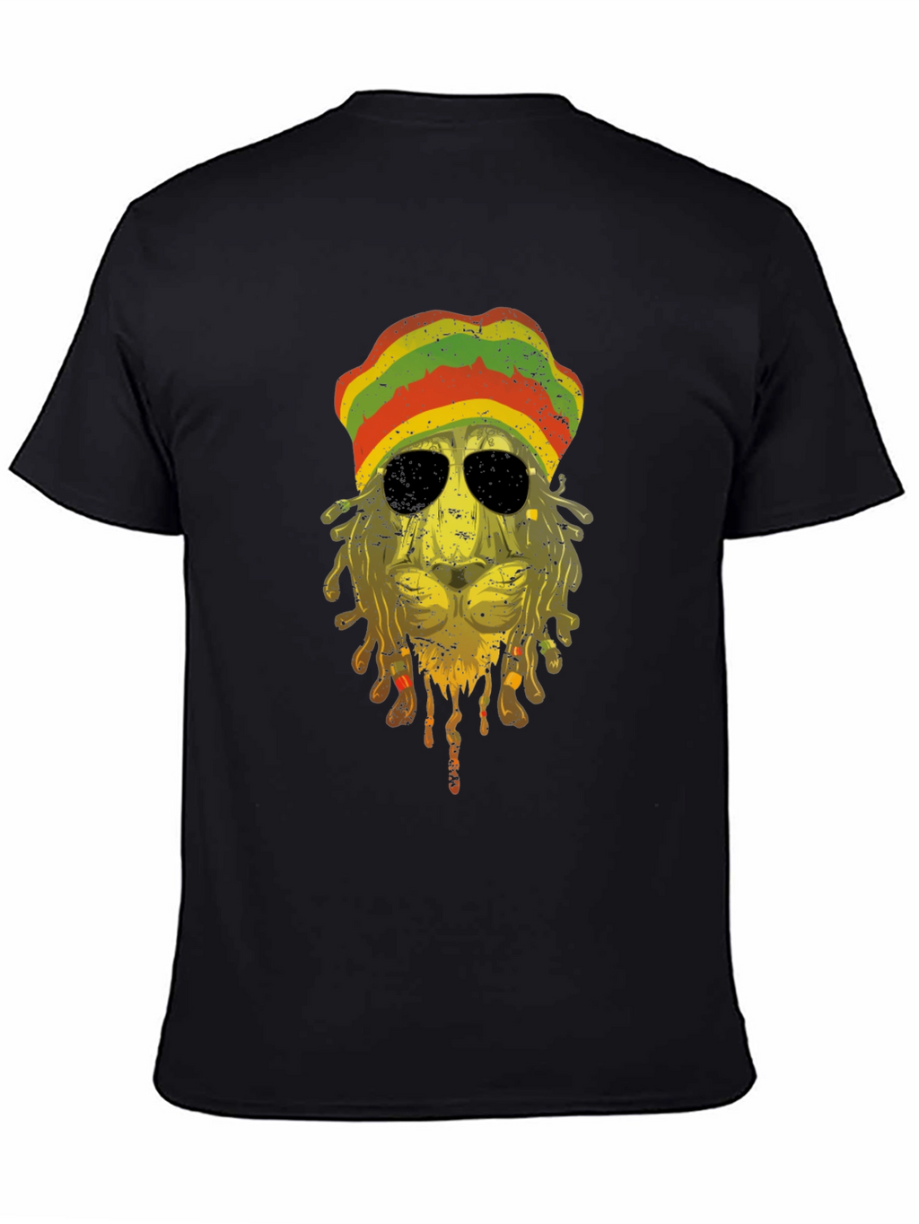 Rasta Lion Graphic Tee - Reggae Vibes
