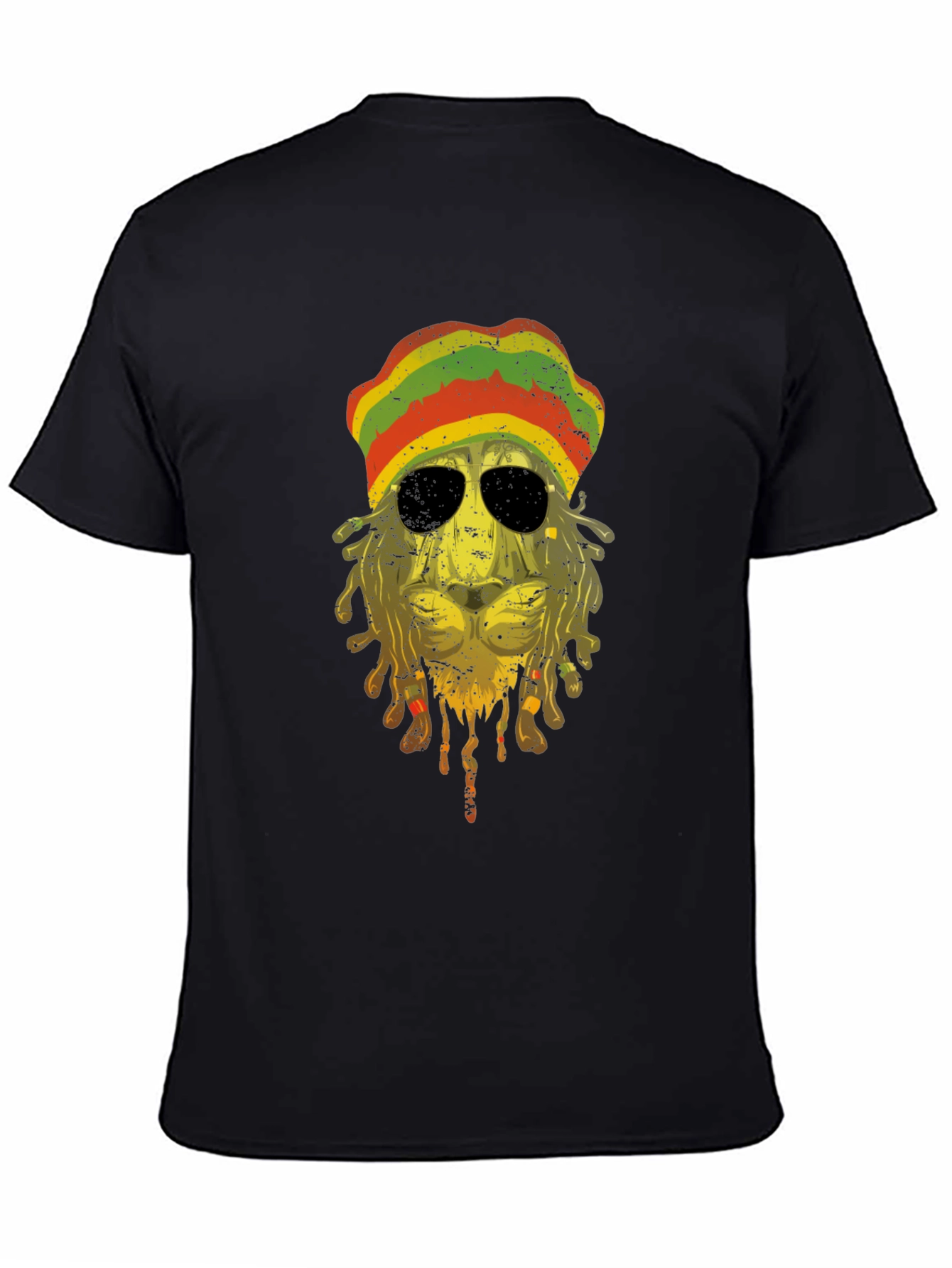 Rasta Lion Graphic Tee - Reggae Vibes