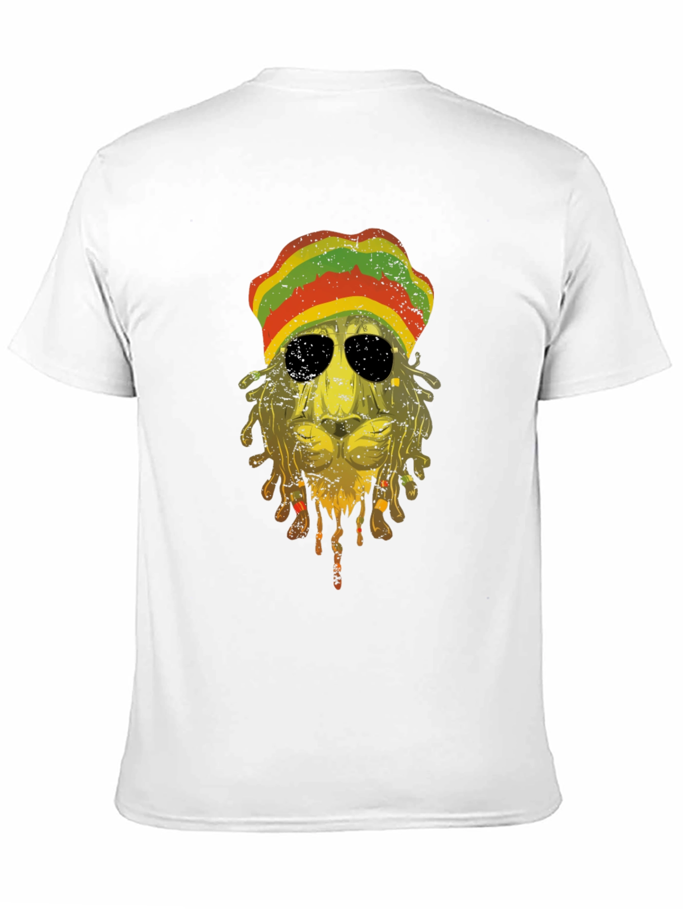 Rasta Lion Graphic Tee - Reggae Vibes