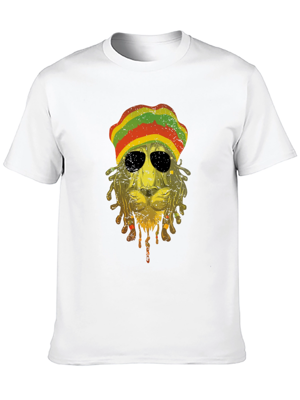 Rasta Lion Graphic Tee - Reggae Vibes
