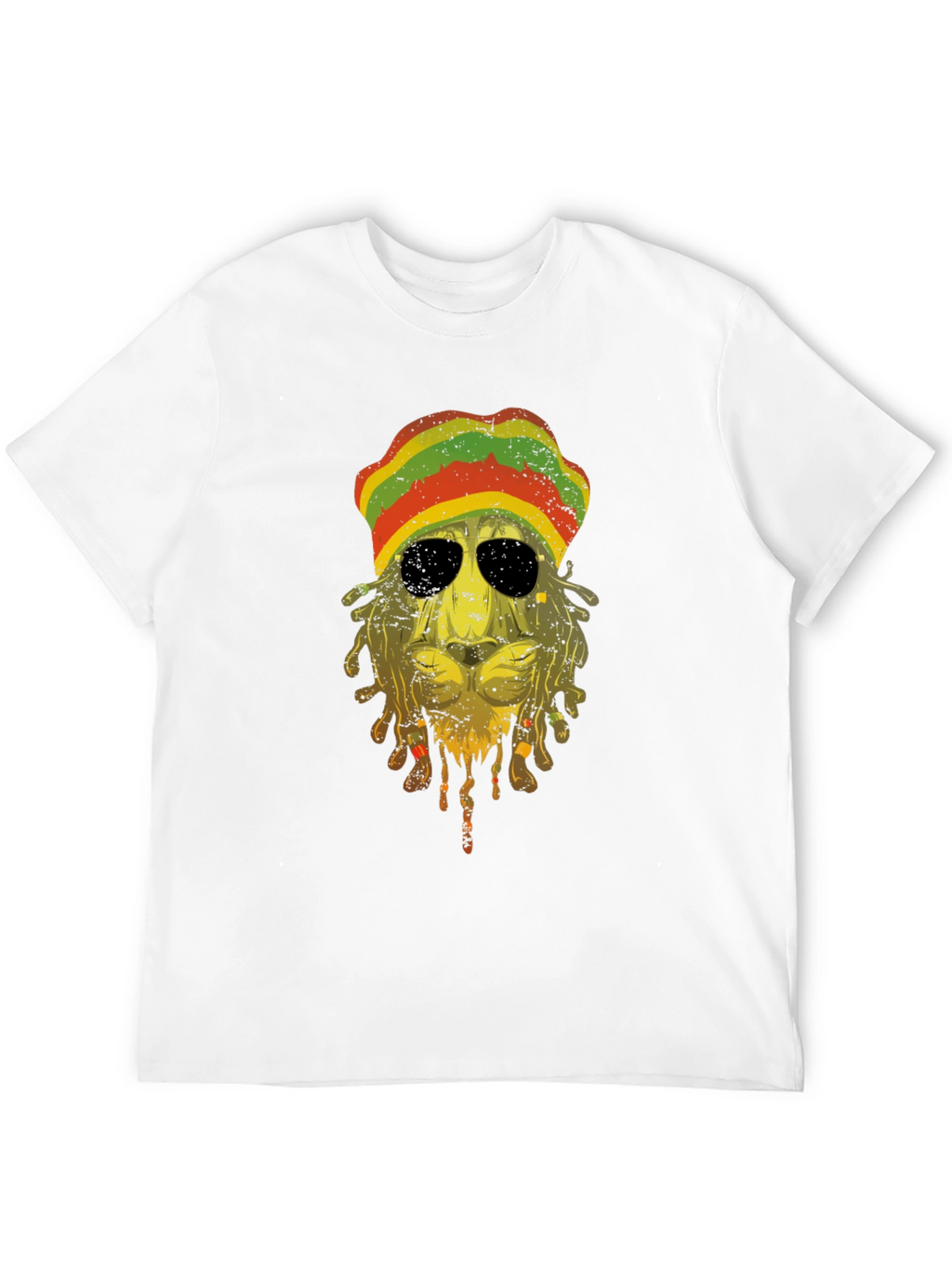 Rasta Lion Graphic Tee - Reggae Vibes