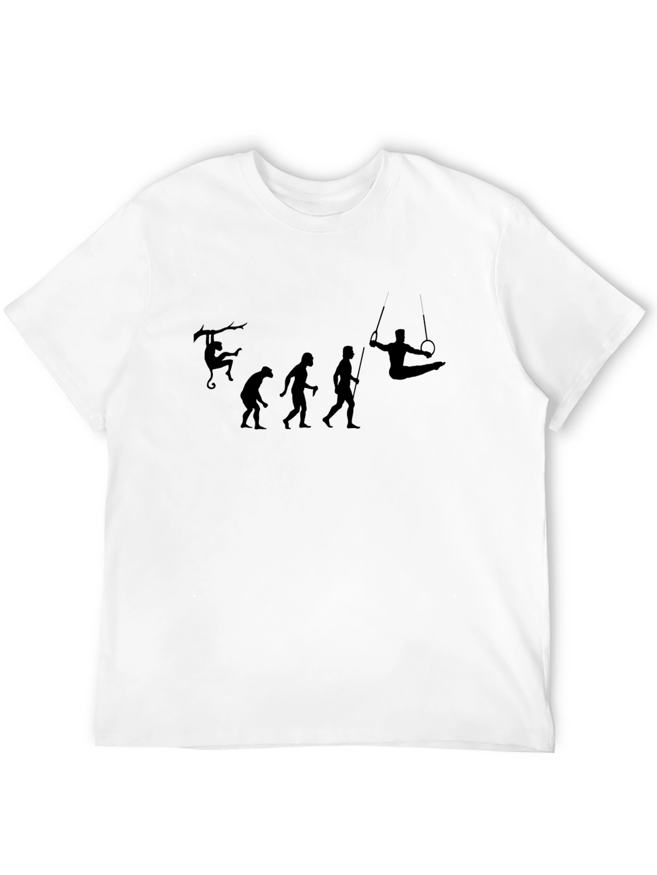 Evolution of Gymnast Black T-Shirt