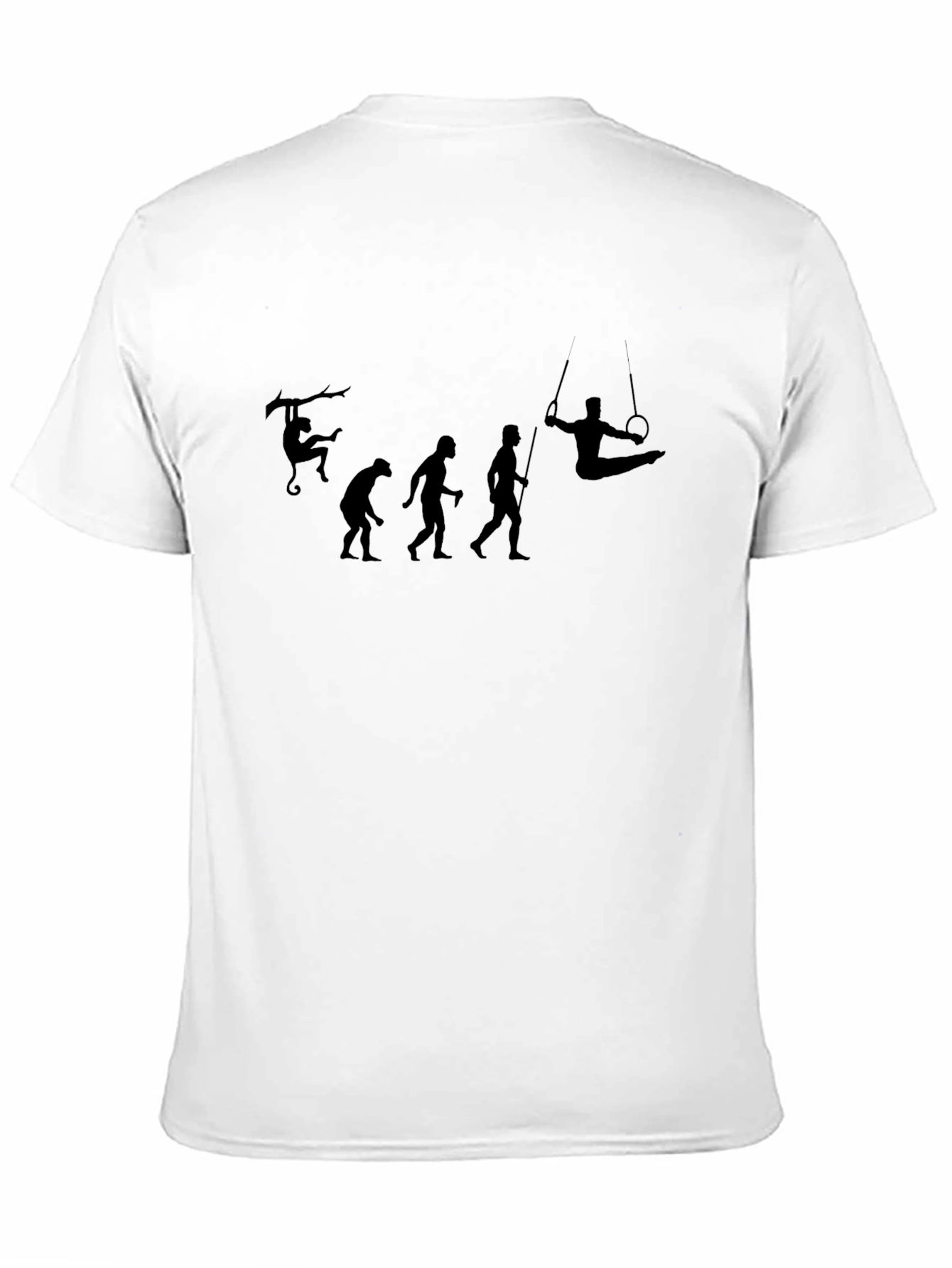 Evolution of Gymnast Black T-Shirt