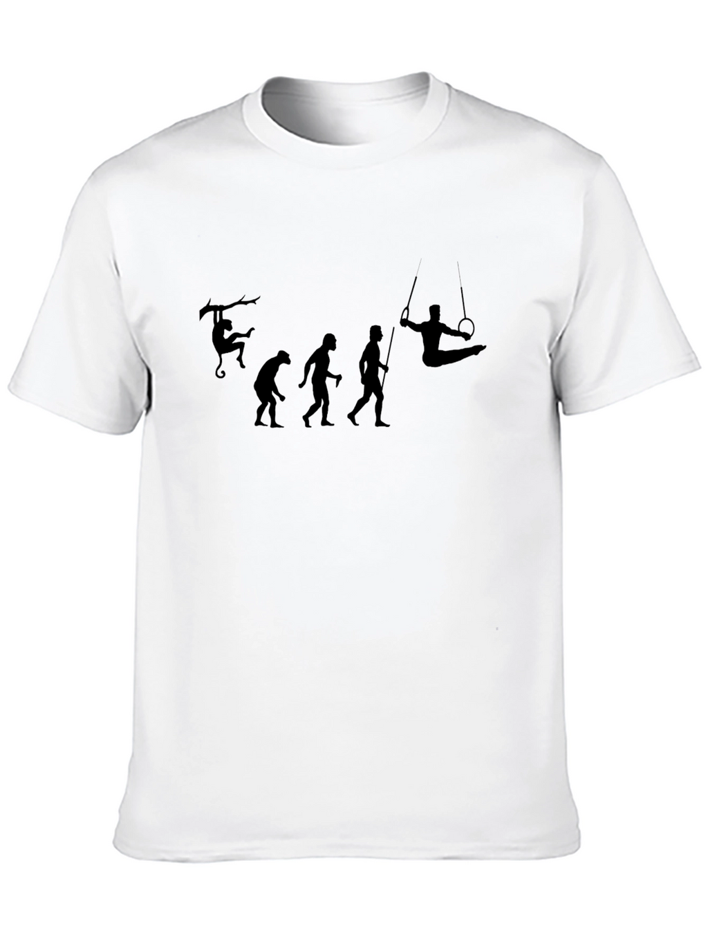 Evolution of Gymnast Black T-Shirt