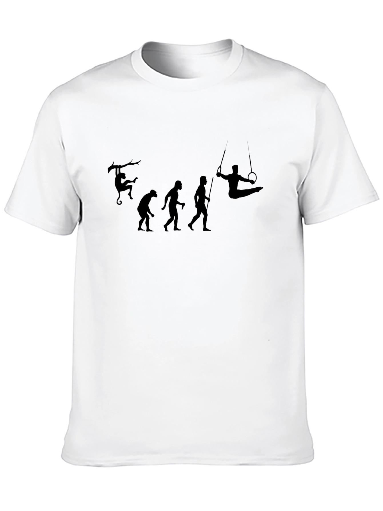Evolution of Gymnast Black T-Shirt