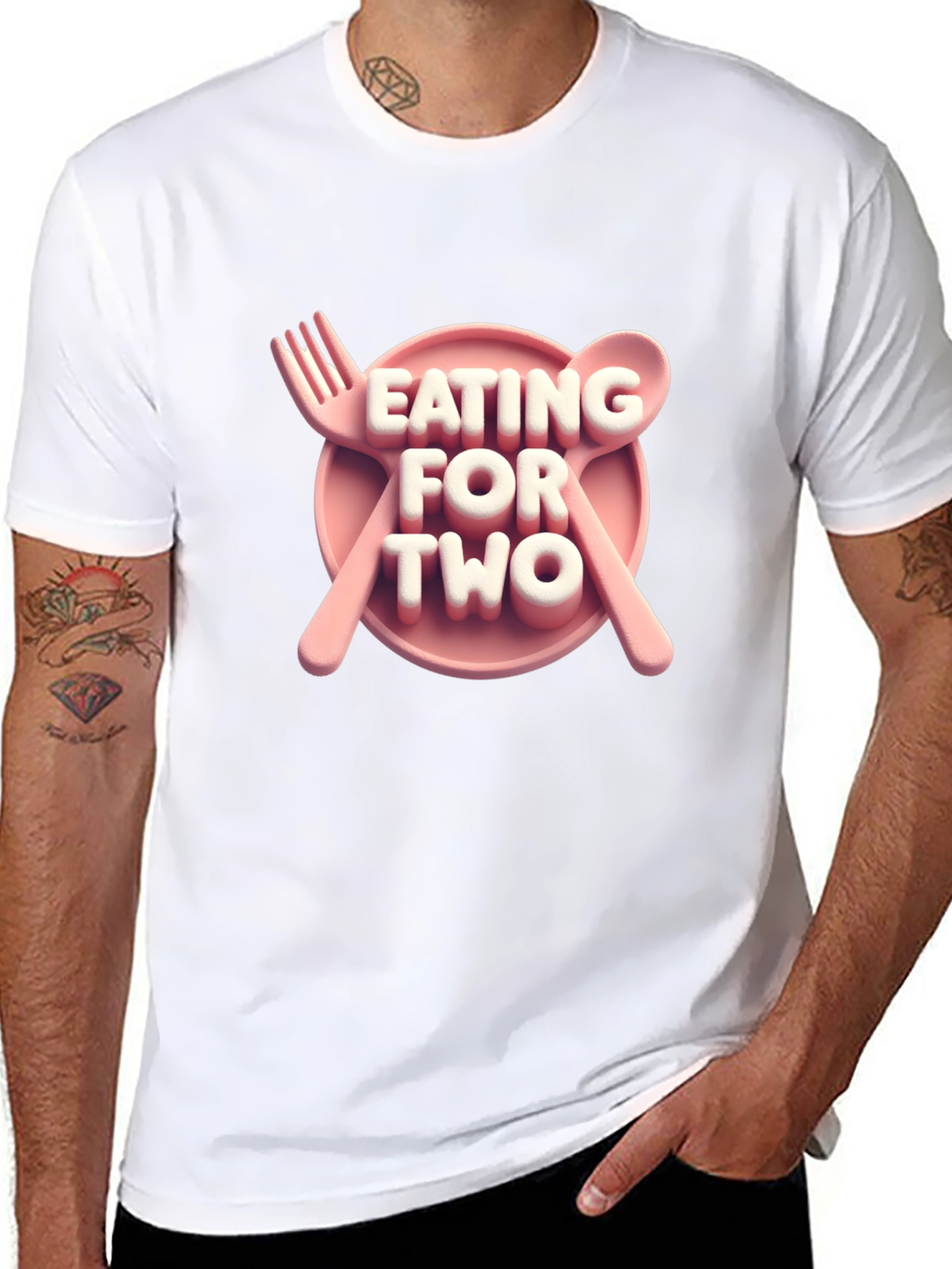 Eating for Two T-Shirt - Maternity Novelty Tee