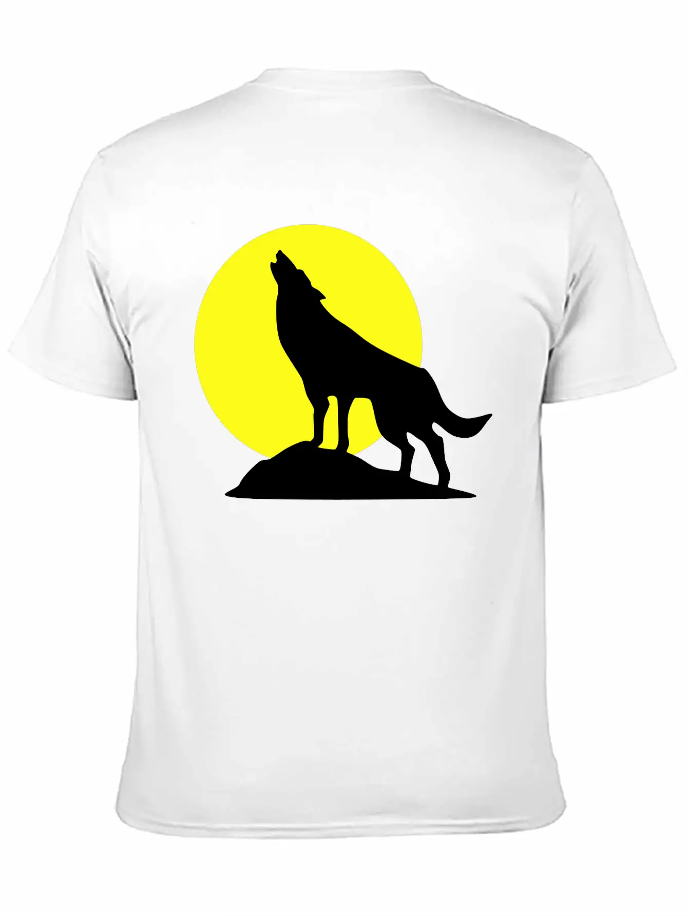 Wolf And Full Moon, Wolve Breathable Soft Cotton T-Shirt – Timeless Casual Look