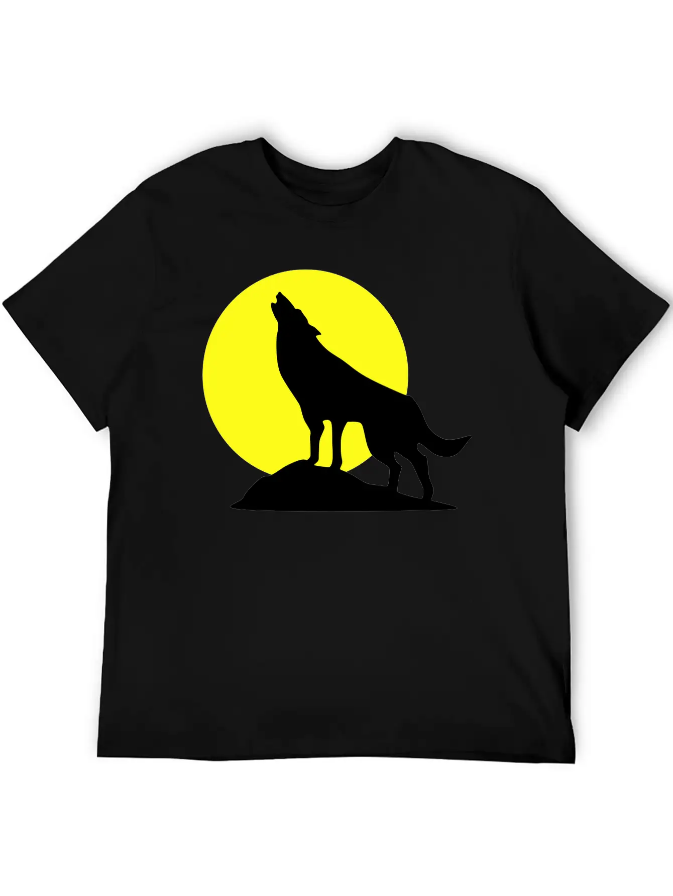 Wolf And Full Moon, Wolve Breathable Soft Cotton T-Shirt – Timeless Casual Look
