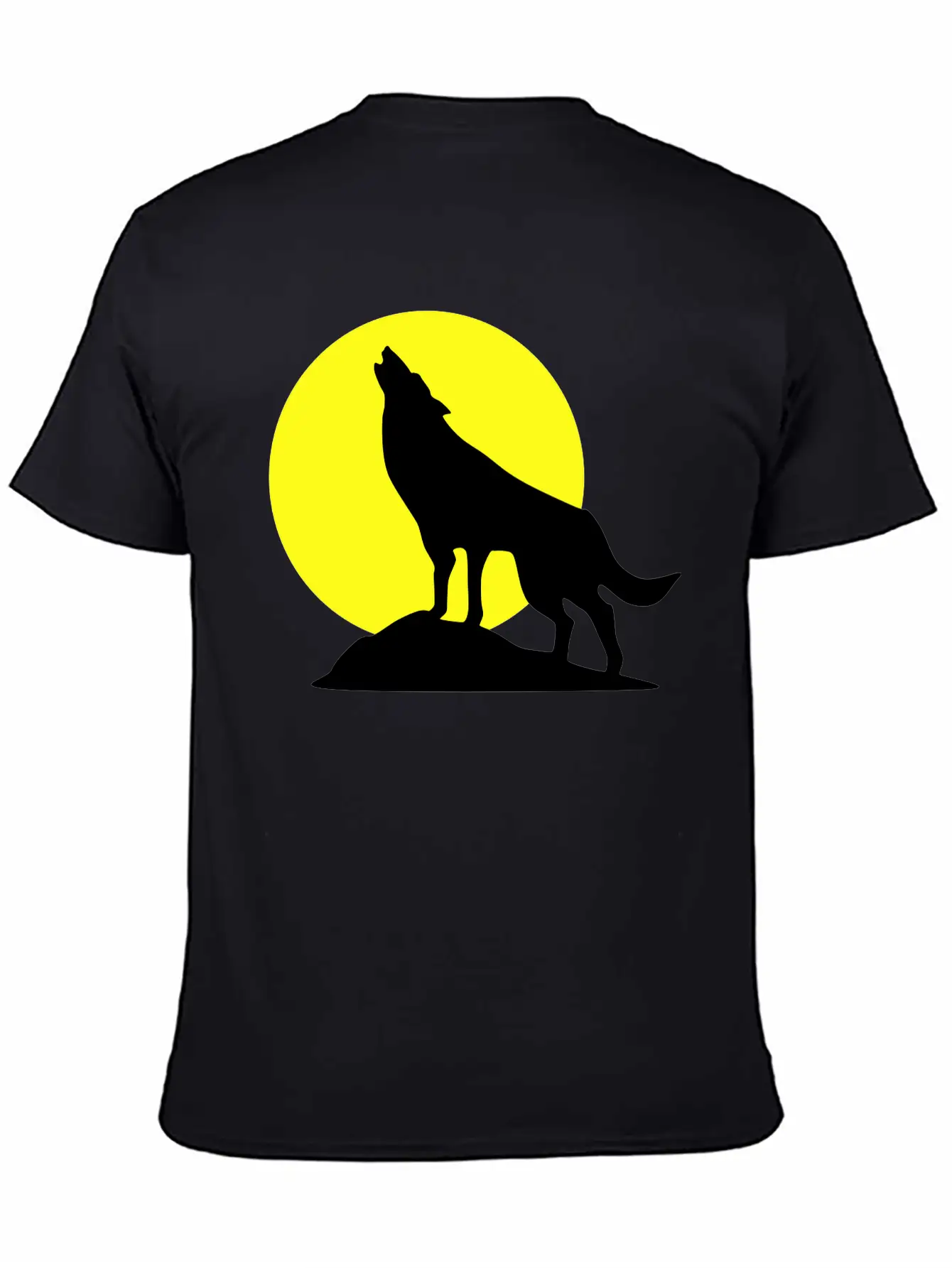 Wolf And Full Moon, Wolve Breathable Soft Cotton T-Shirt – Timeless Casual Look