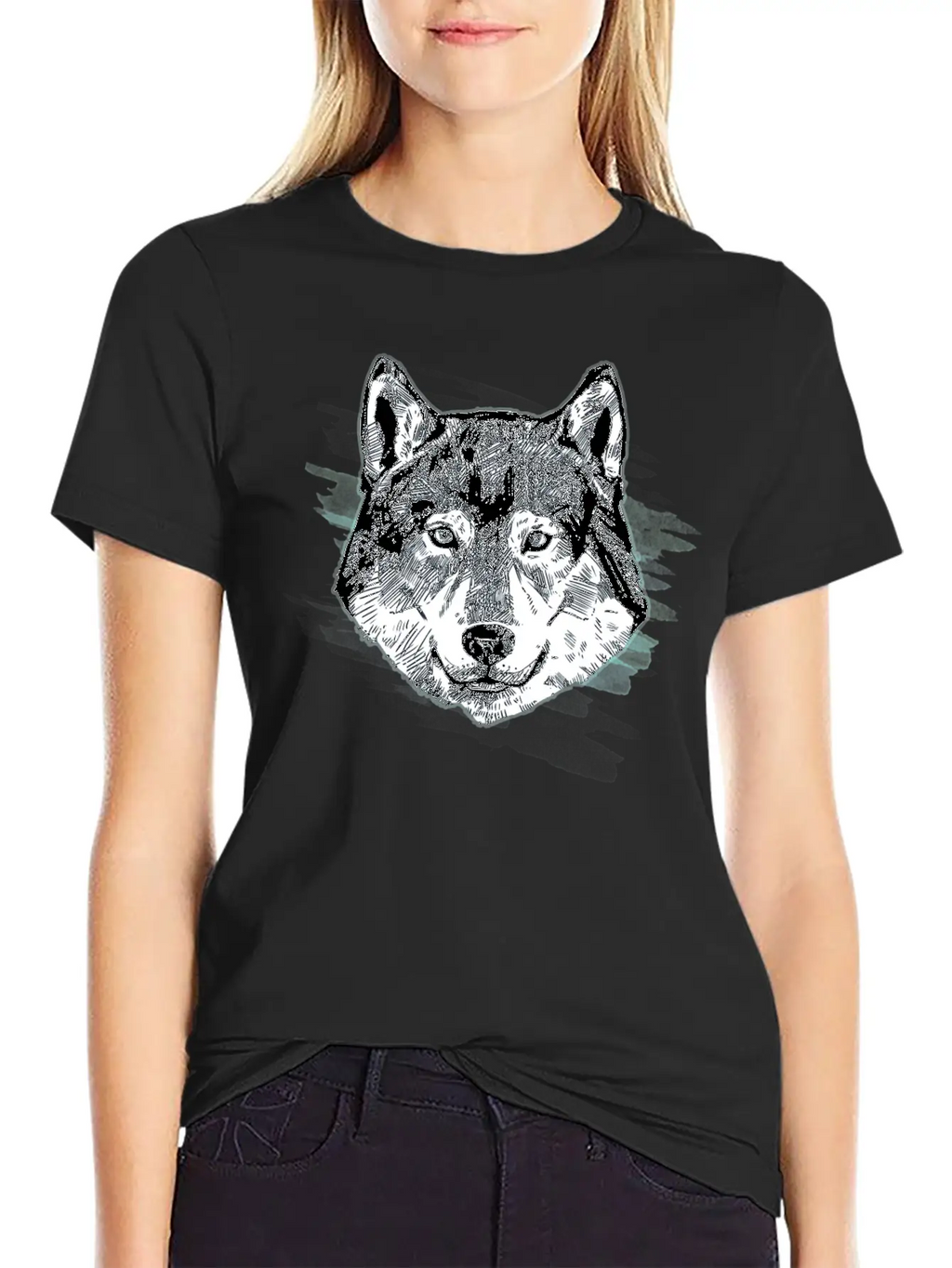 Wolf Arctic Art Animal Lover Gift Idea Unisex Casual T-Shirt – Clean Design For Daily Comfort