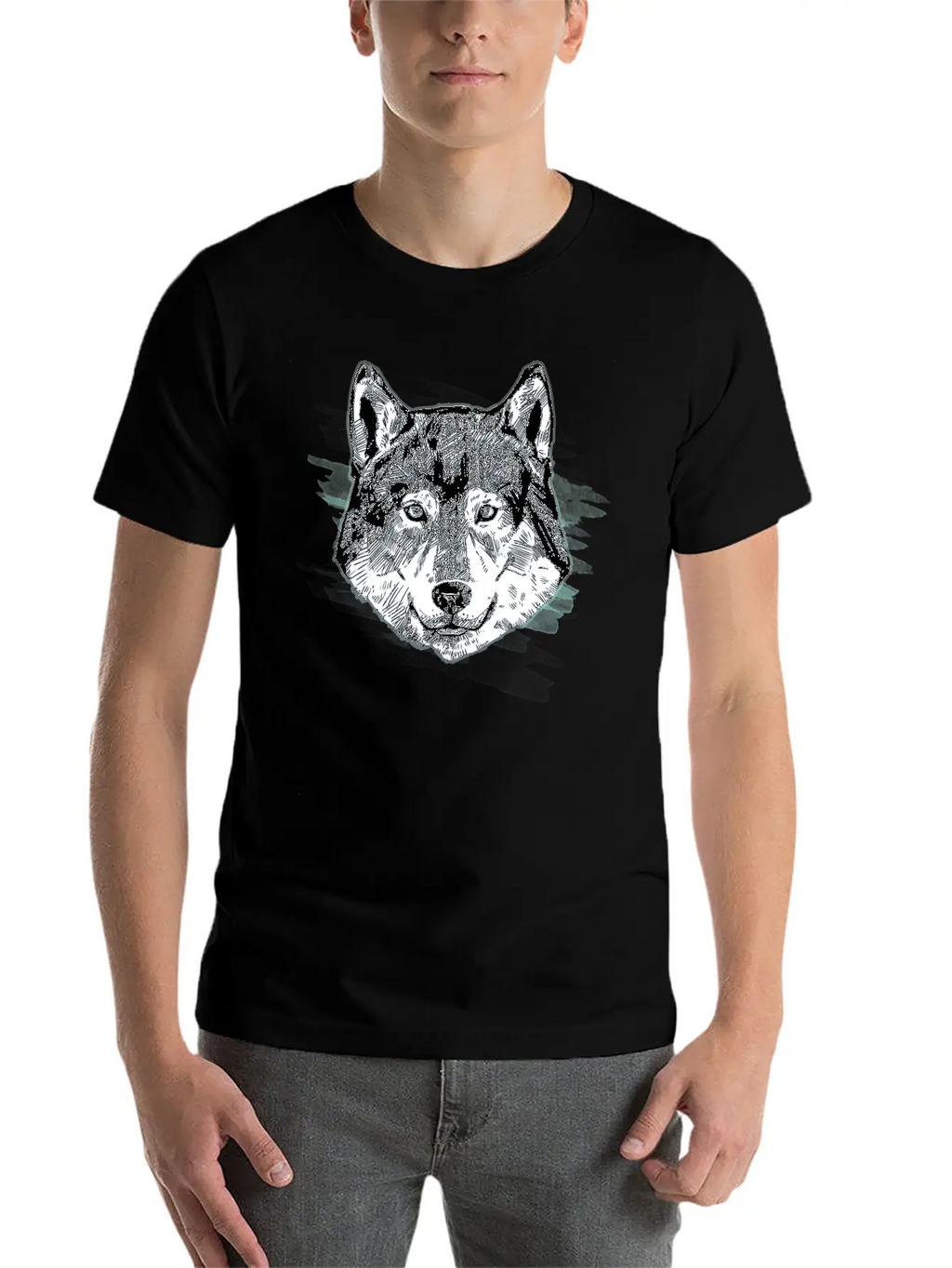 Wolf Arctic Art Animal Lover Gift Idea Unisex Casual T-Shirt – Clean Design For Daily Comfort