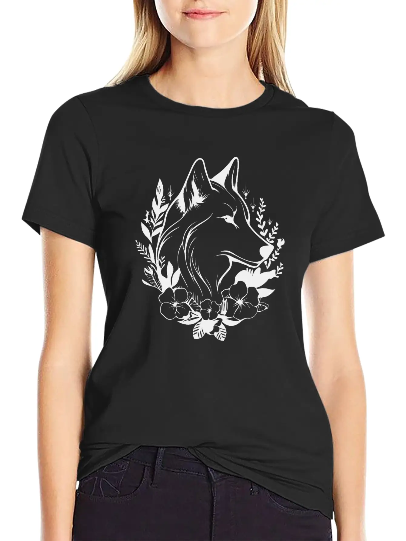 Wolf Breathable Soft Cotton T-Shirt – Timeless Casual Look