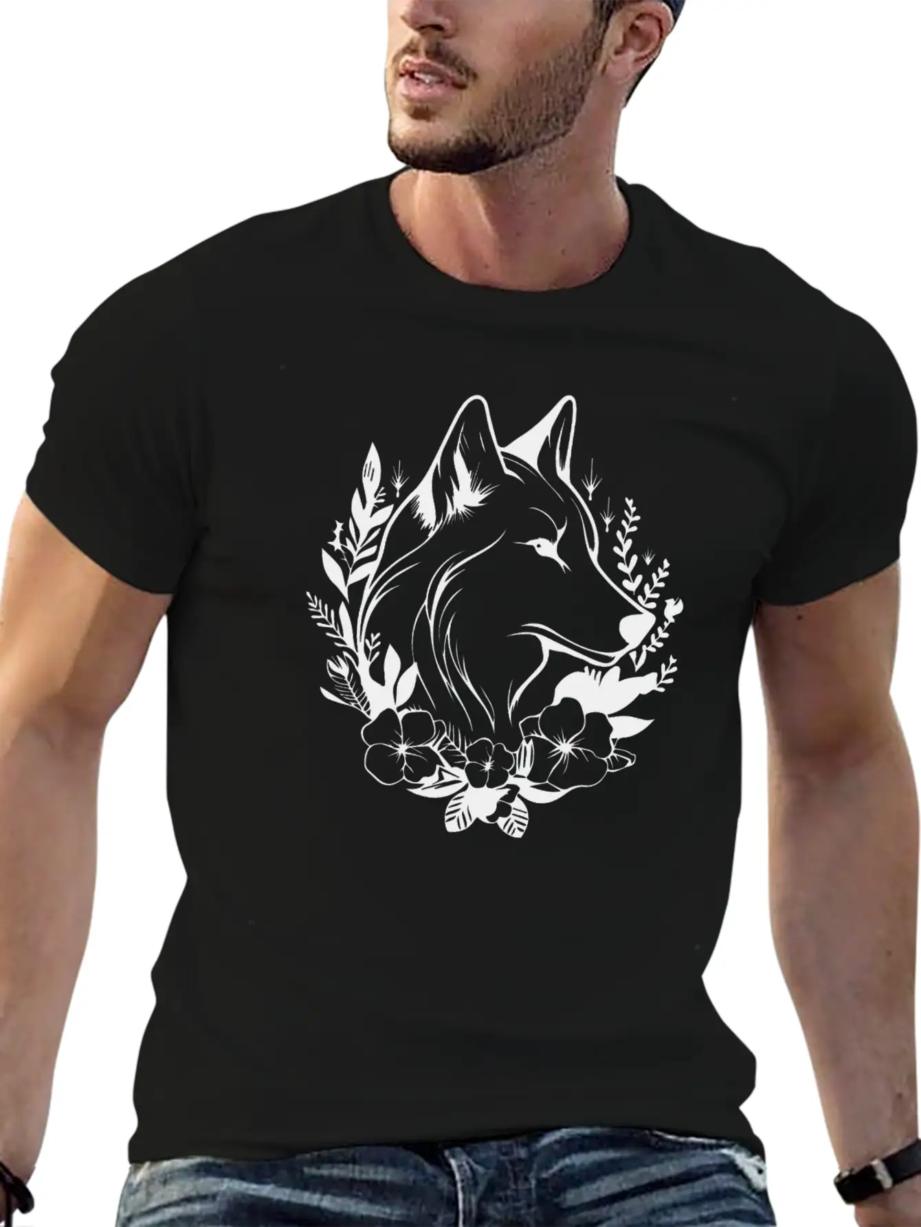 Wolf Breathable Soft Cotton T-Shirt – Timeless Casual Look