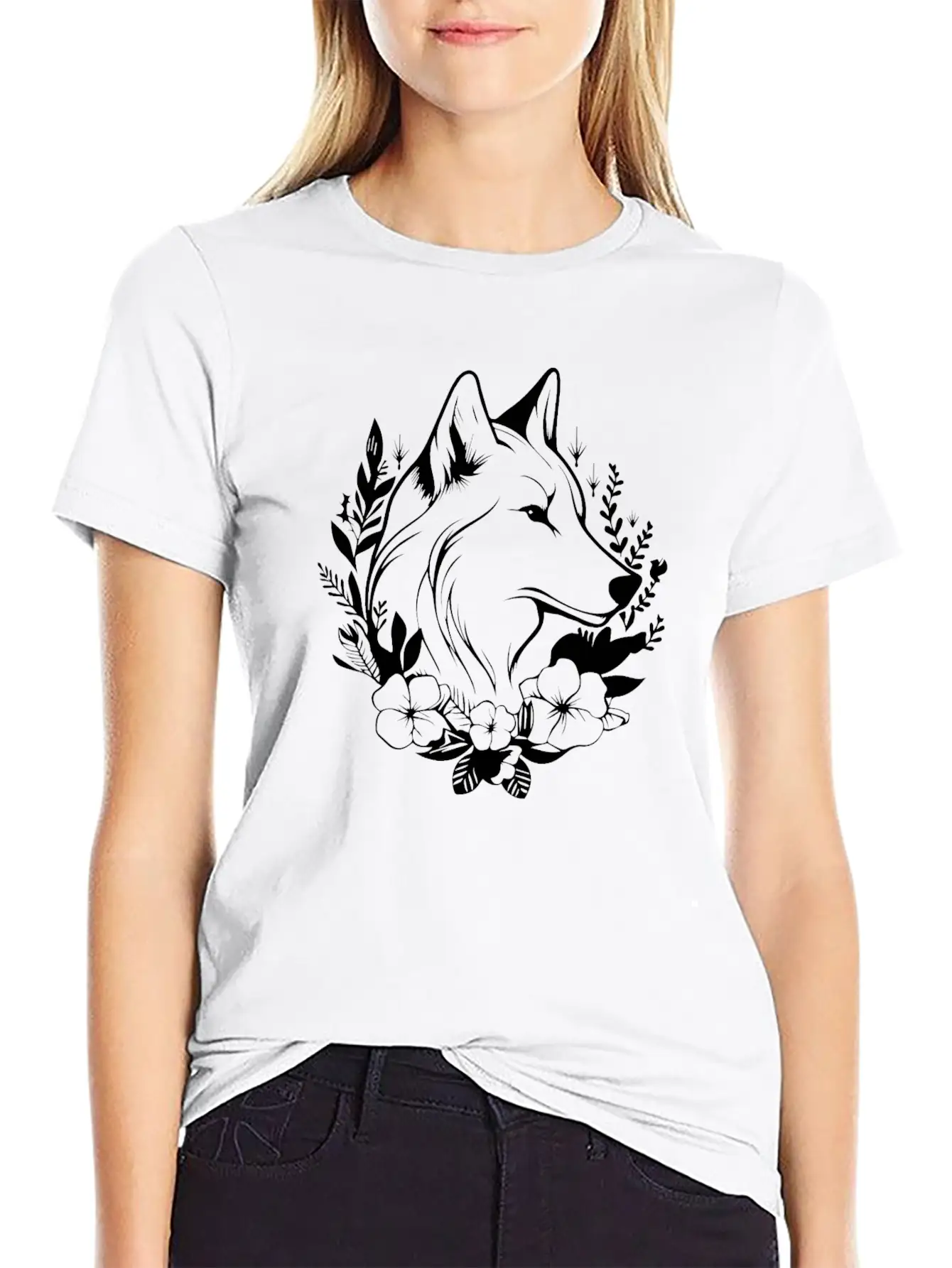 Wolf Breathable Soft Cotton T-Shirt – Timeless Casual Look