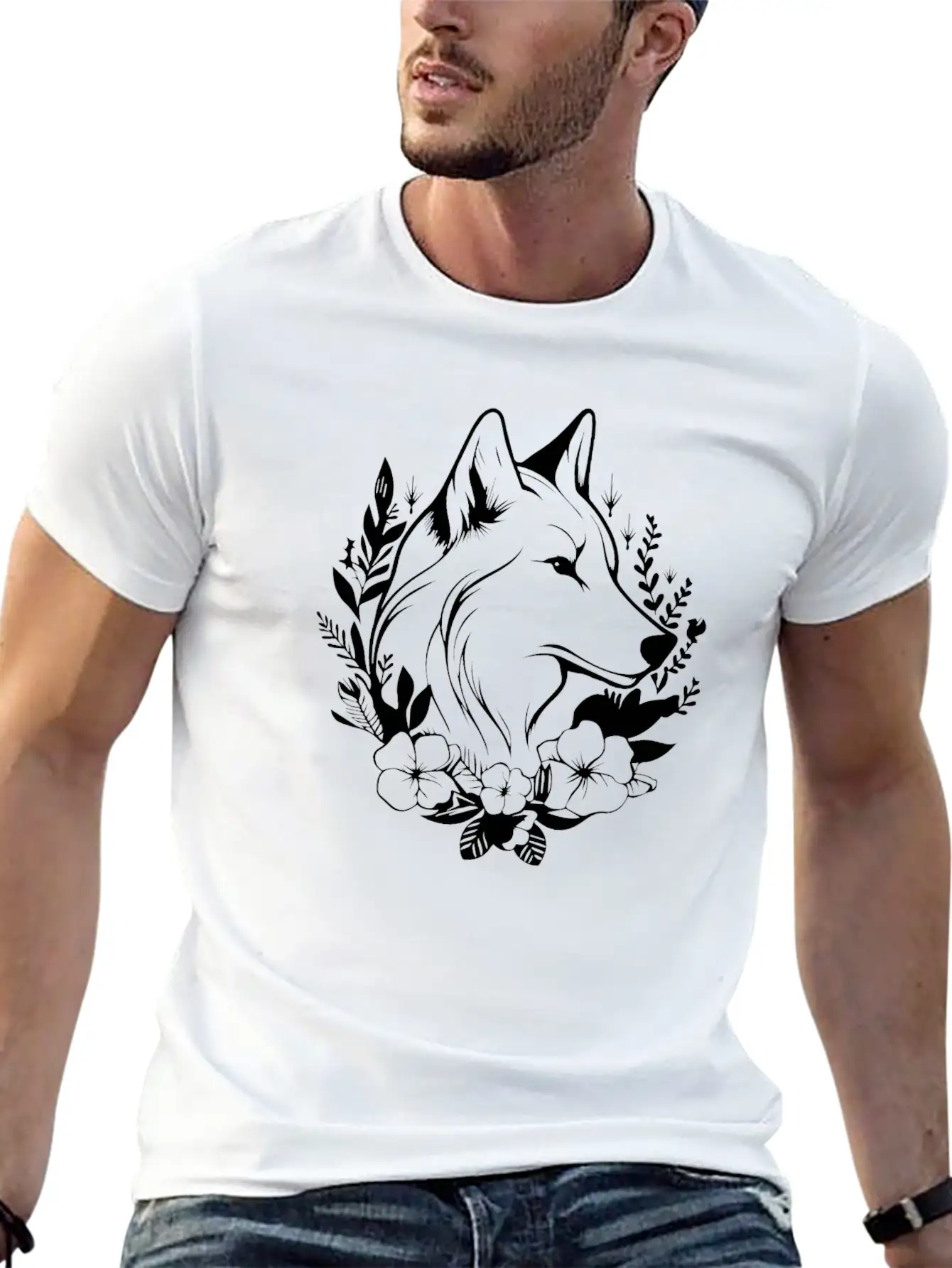 Wolf Breathable Soft Cotton T-Shirt – Timeless Casual Look