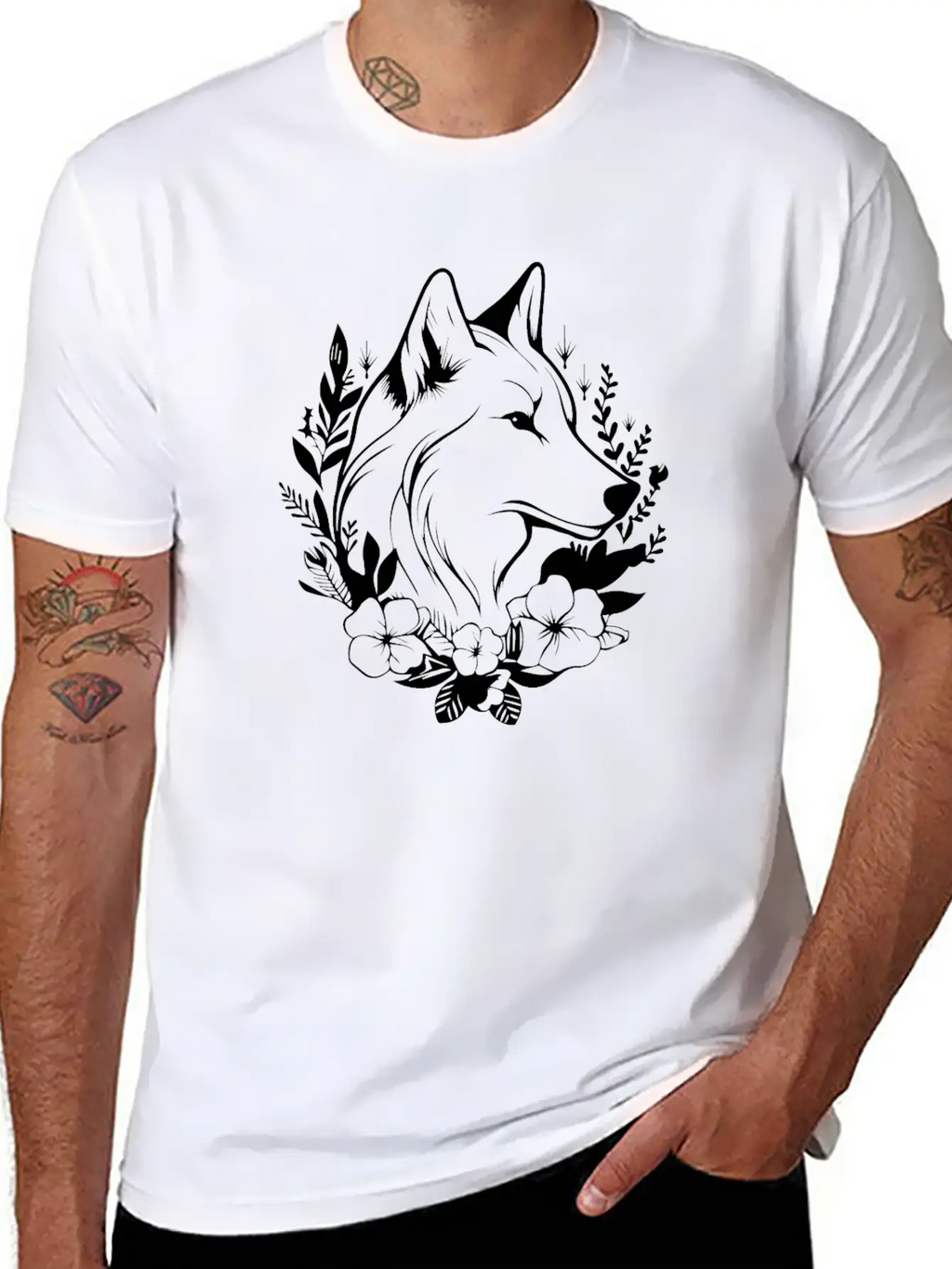 Wolf Breathable Soft Cotton T-Shirt – Timeless Casual Look
