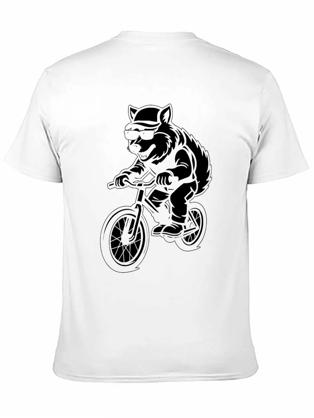 Wolf Cycling Unisex Short Sleeve Soft Cotton T-Shirt – Casual Everyday Wear