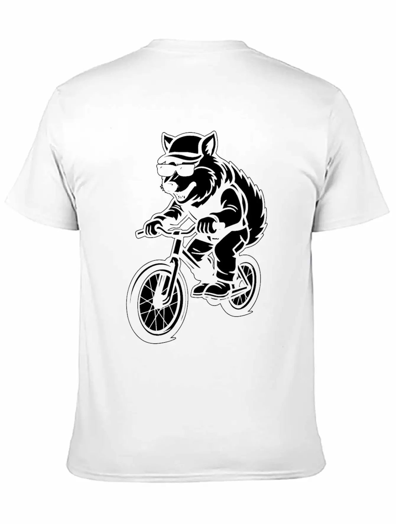 Wolf Cycling Unisex Short Sleeve Soft Cotton T-Shirt – Casual Everyday Wear