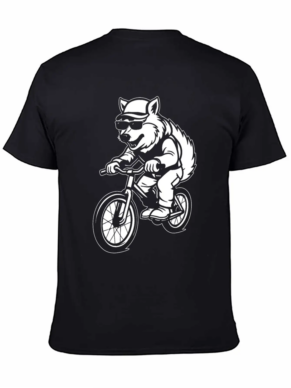 Wolf Cycling Unisex Short Sleeve Soft Cotton T-Shirt – Casual Everyday Wear