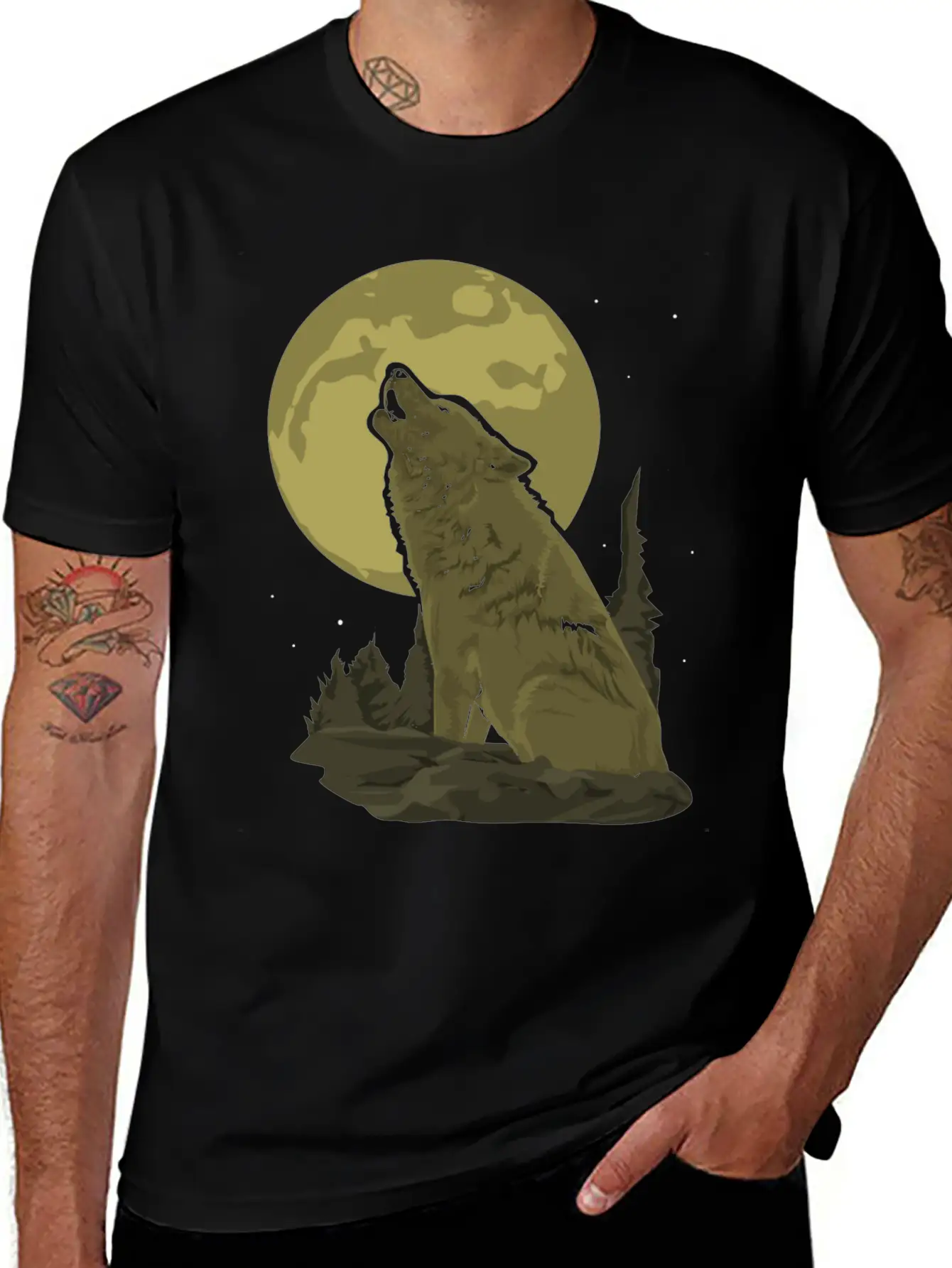 Wolf Gift Unisex Casual T-Shirt – Clean Design For Daily Comfort