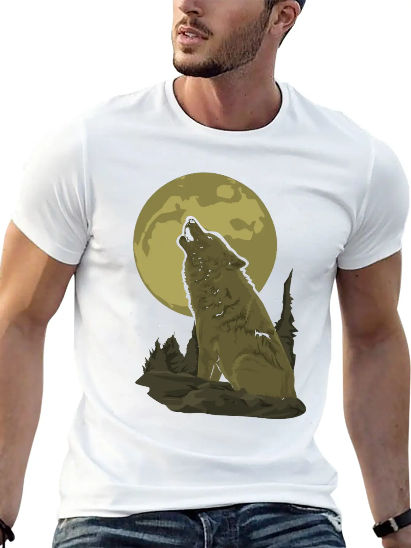 Wolf Gift Unisex Casual T-Shirt – Clean Design For Daily Comfort
