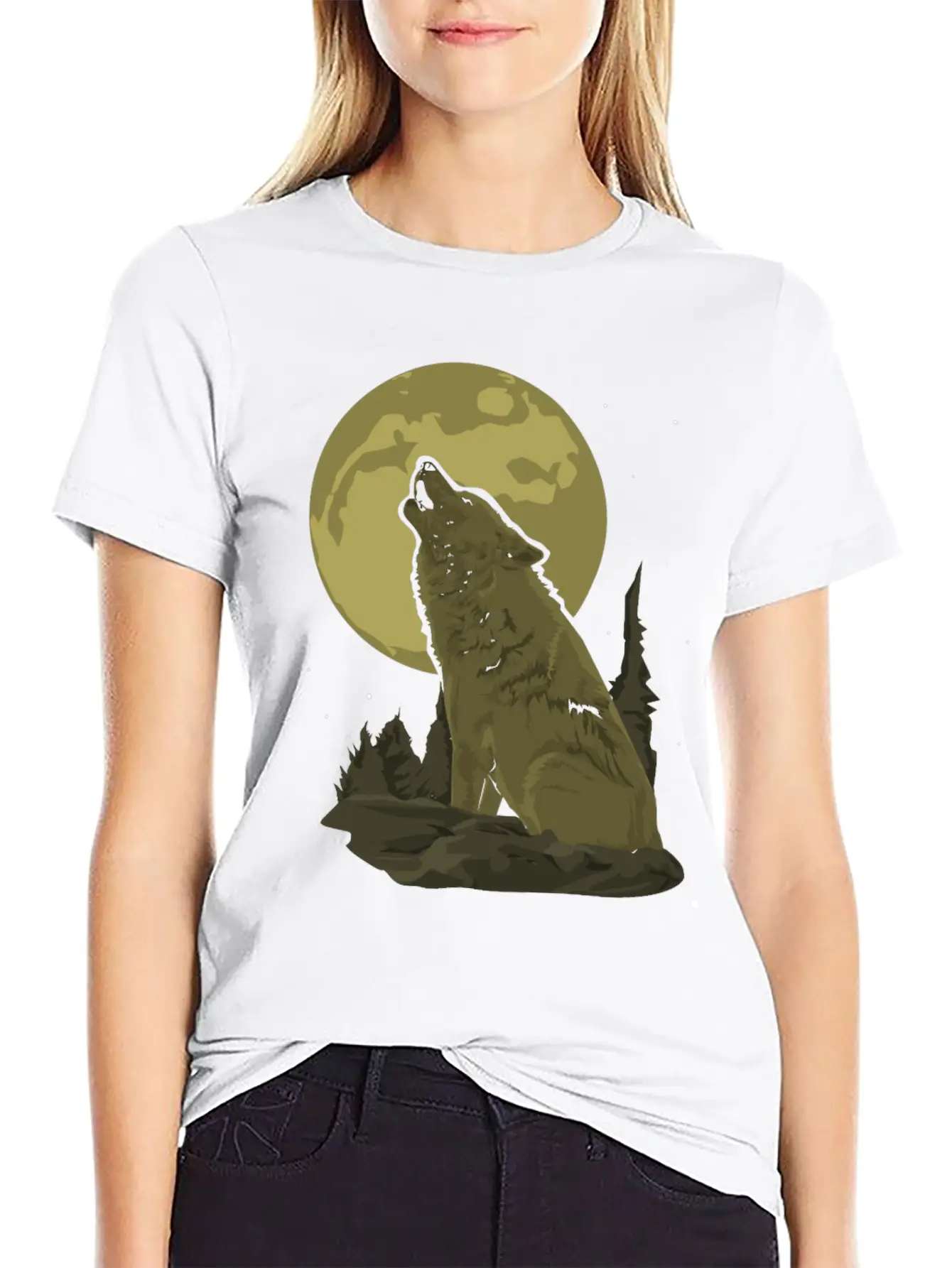 Wolf Gift Unisex Casual T-Shirt – Clean Design For Daily Comfort