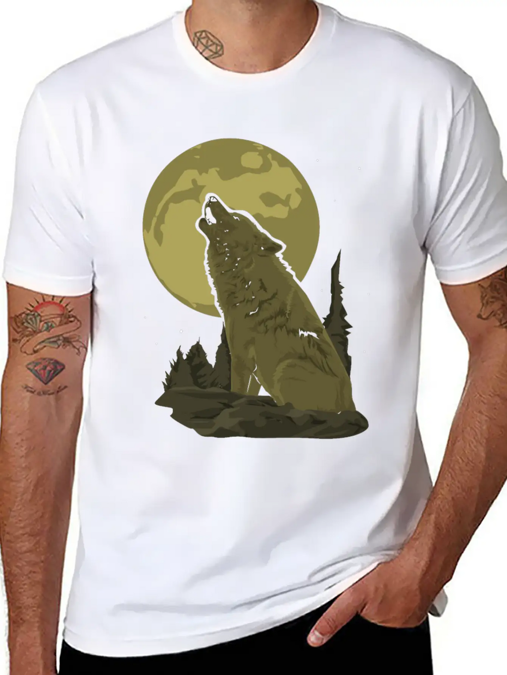 Wolf Gift Unisex Casual T-Shirt – Clean Design For Daily Comfort