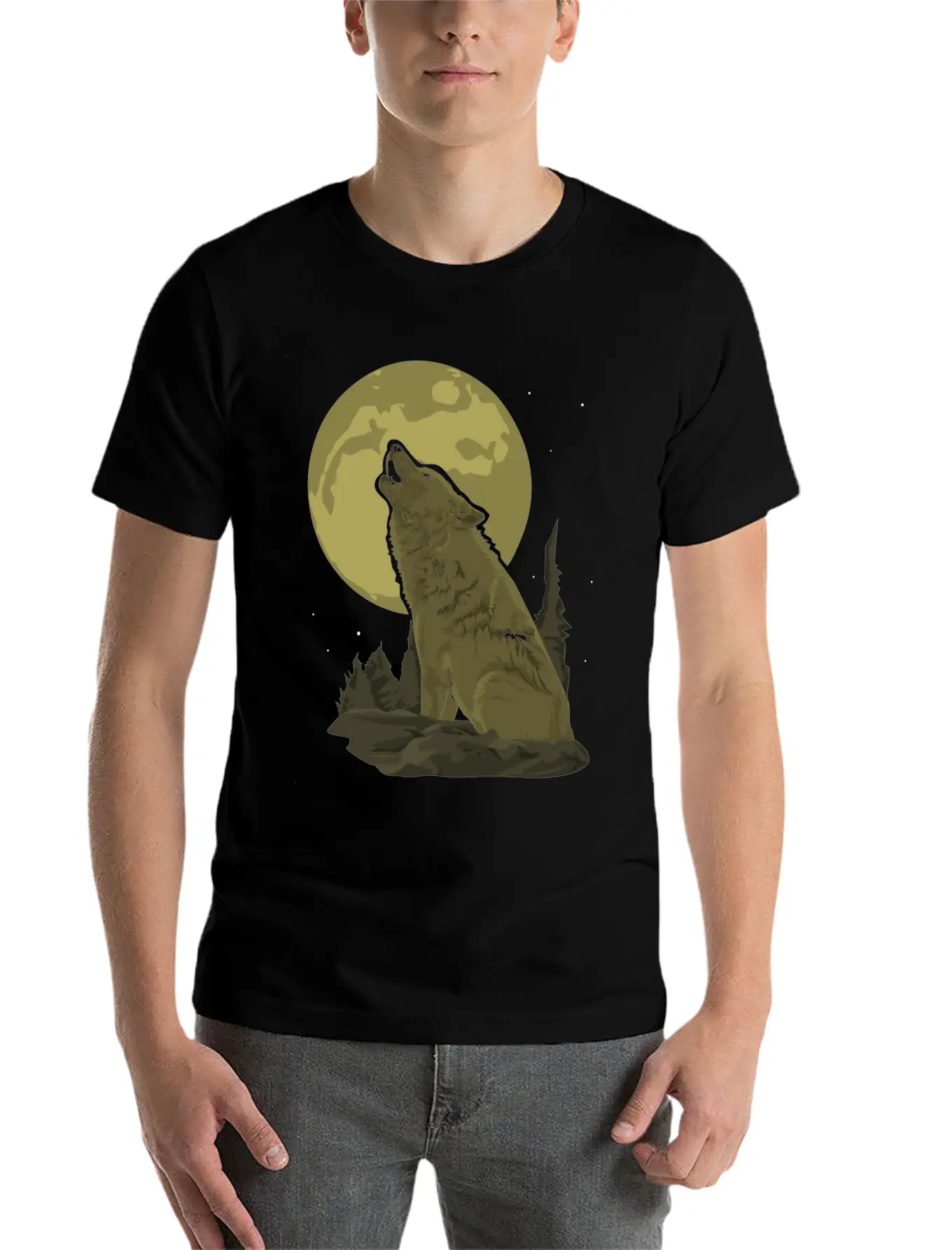 Wolf Gift Unisex Casual T-Shirt – Clean Design For Daily Comfort