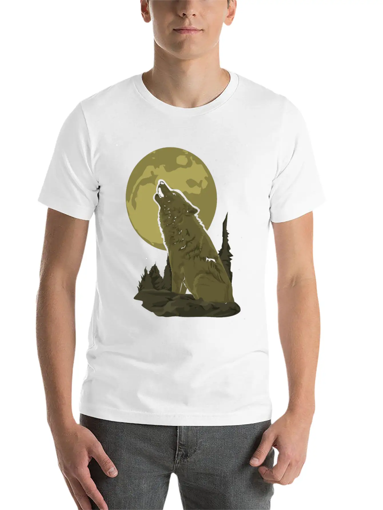 Wolf Gift Unisex Casual T-Shirt – Clean Design For Daily Comfort
