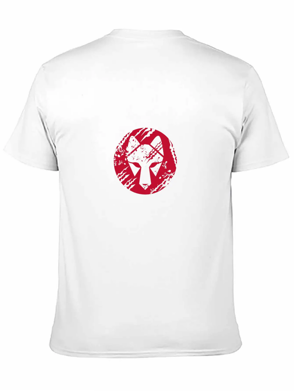 Wolf Head Circle Retro Unisex Casual T-Shirt – Clean Design For Daily Comfort