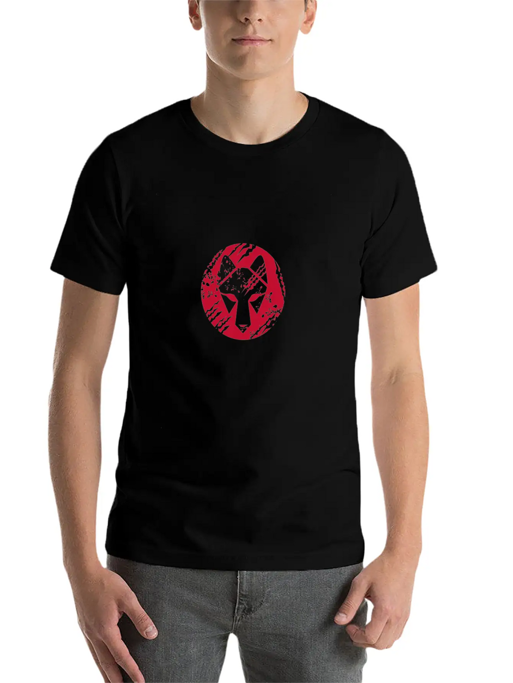 Wolf Head Circle Retro Unisex Casual T-Shirt – Clean Design For Daily Comfort