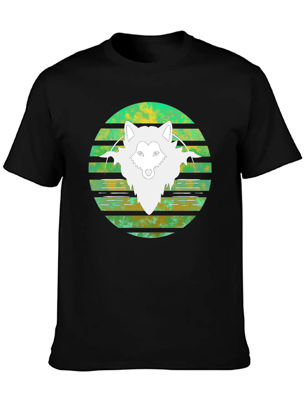 Wolf Head Sunset Classic Fit Graphic Tee For Daily Comfort – Unisex Cotton Shirt