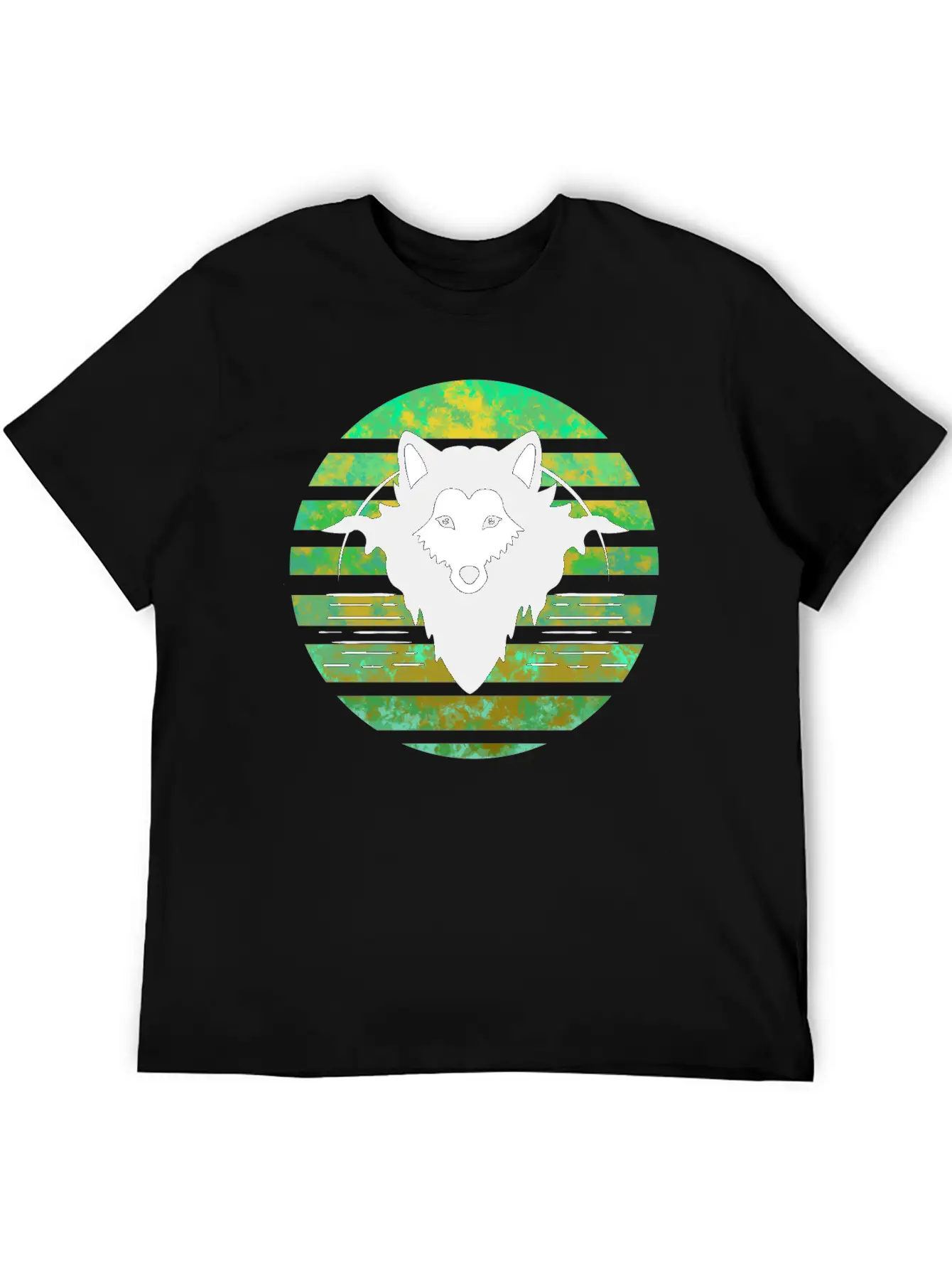 Wolf Head Sunset Classic Fit Graphic Tee For Daily Comfort – Unisex Cotton Shirt