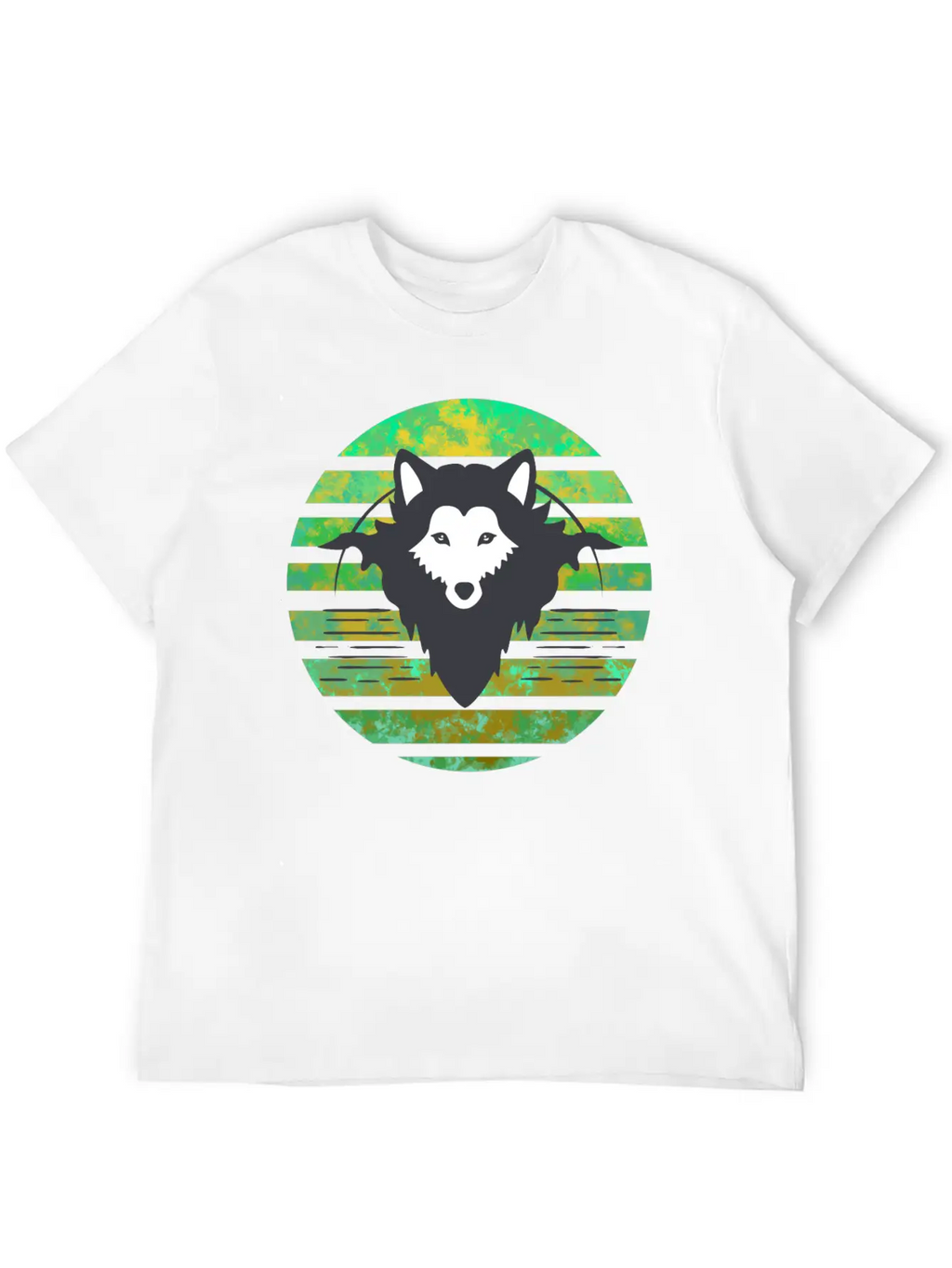 Wolf Head Sunset Classic Fit Graphic Tee For Daily Comfort – Unisex Cotton Shirt