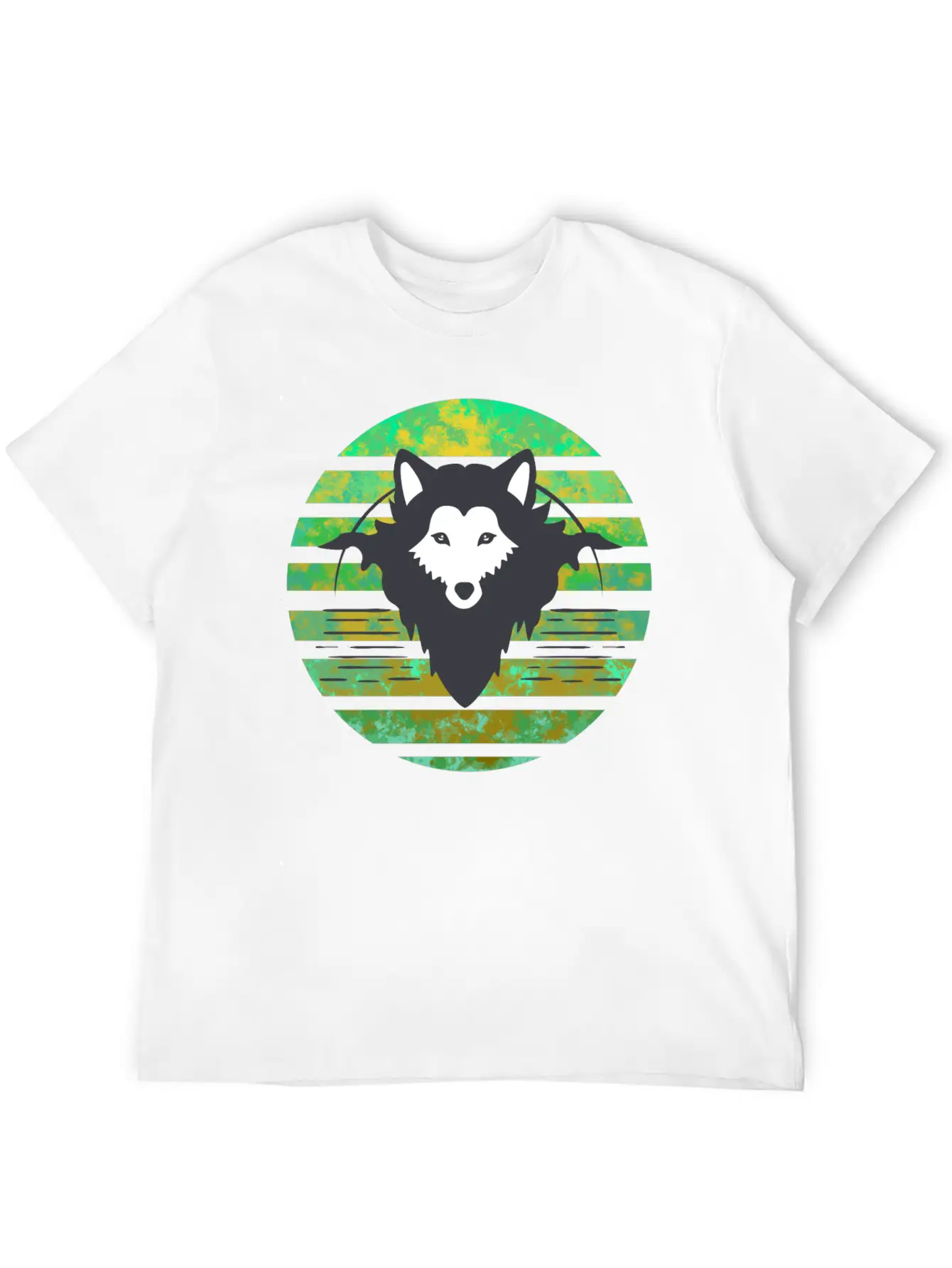 Wolf Head Sunset Classic Fit Graphic Tee For Daily Comfort – Unisex Cotton Shirt