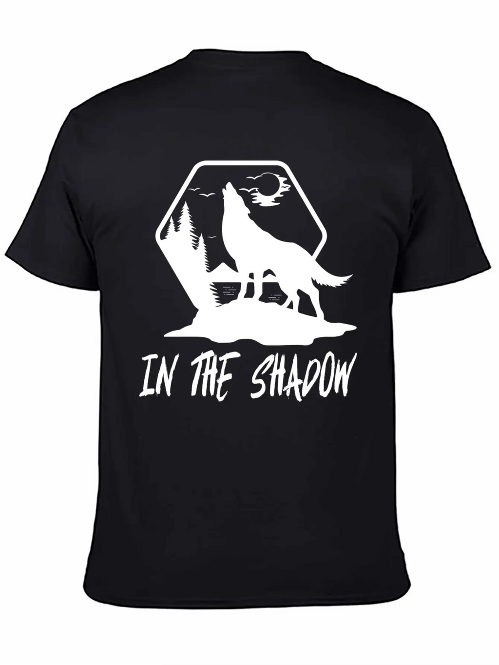 Wolf In The Shadow Breathable Soft Cotton T-Shirt – Timeless Casual Look