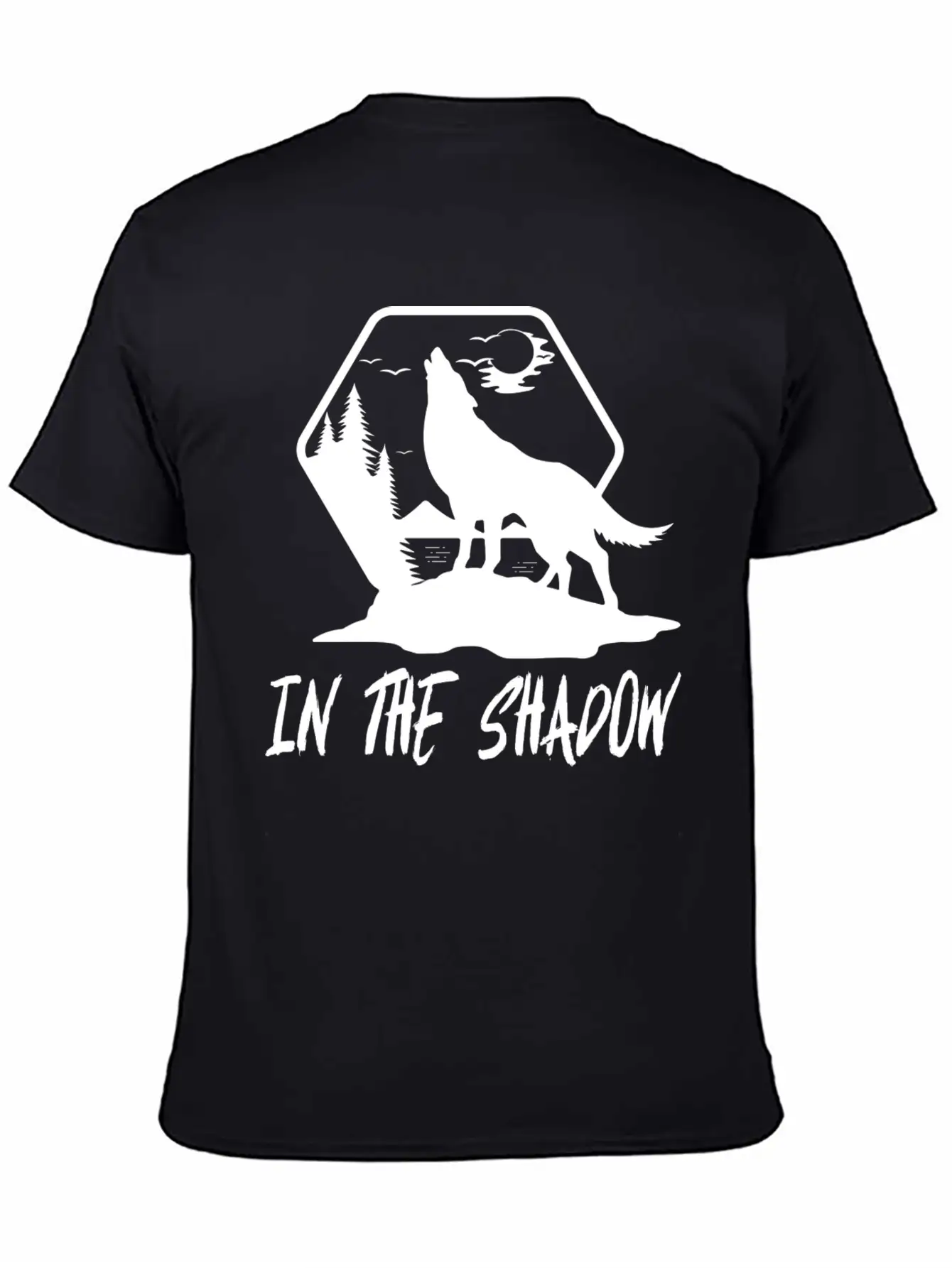 Wolf In The Shadow Breathable Soft Cotton T-Shirt – Timeless Casual Look