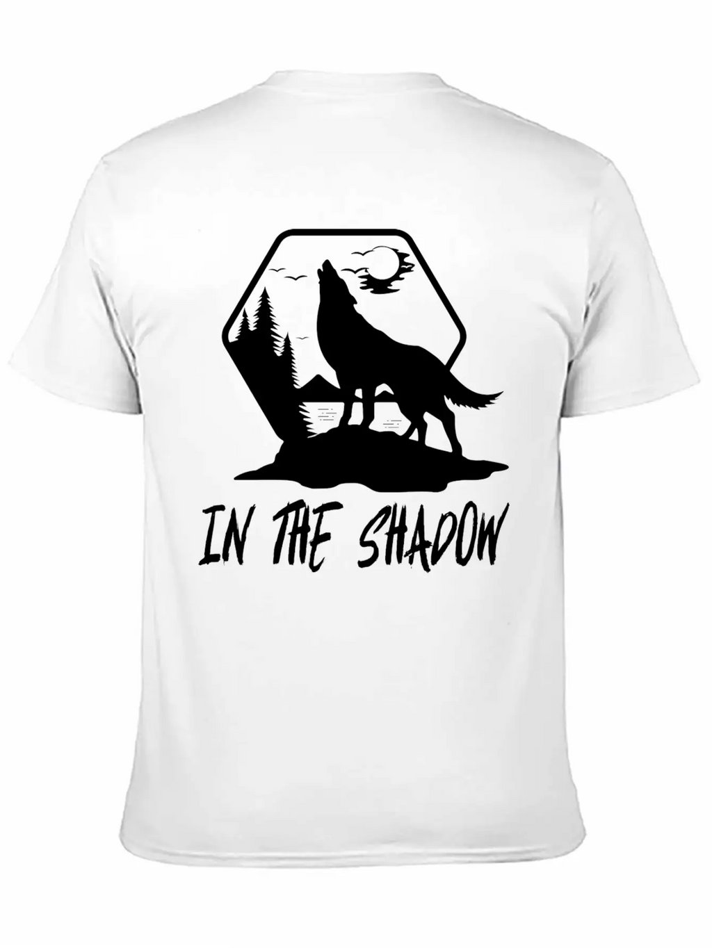 Wolf In The Shadow Breathable Soft Cotton T-Shirt – Timeless Casual Look