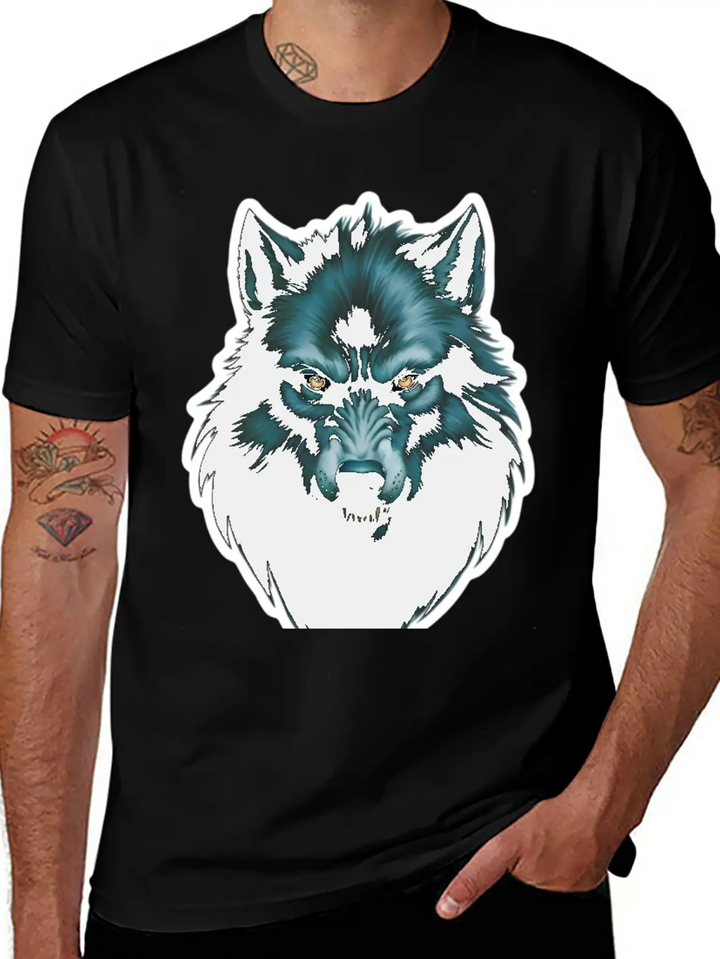 Wolf Man Stylish Everyday T-Shirt – Unisex Basic Cotton Tee