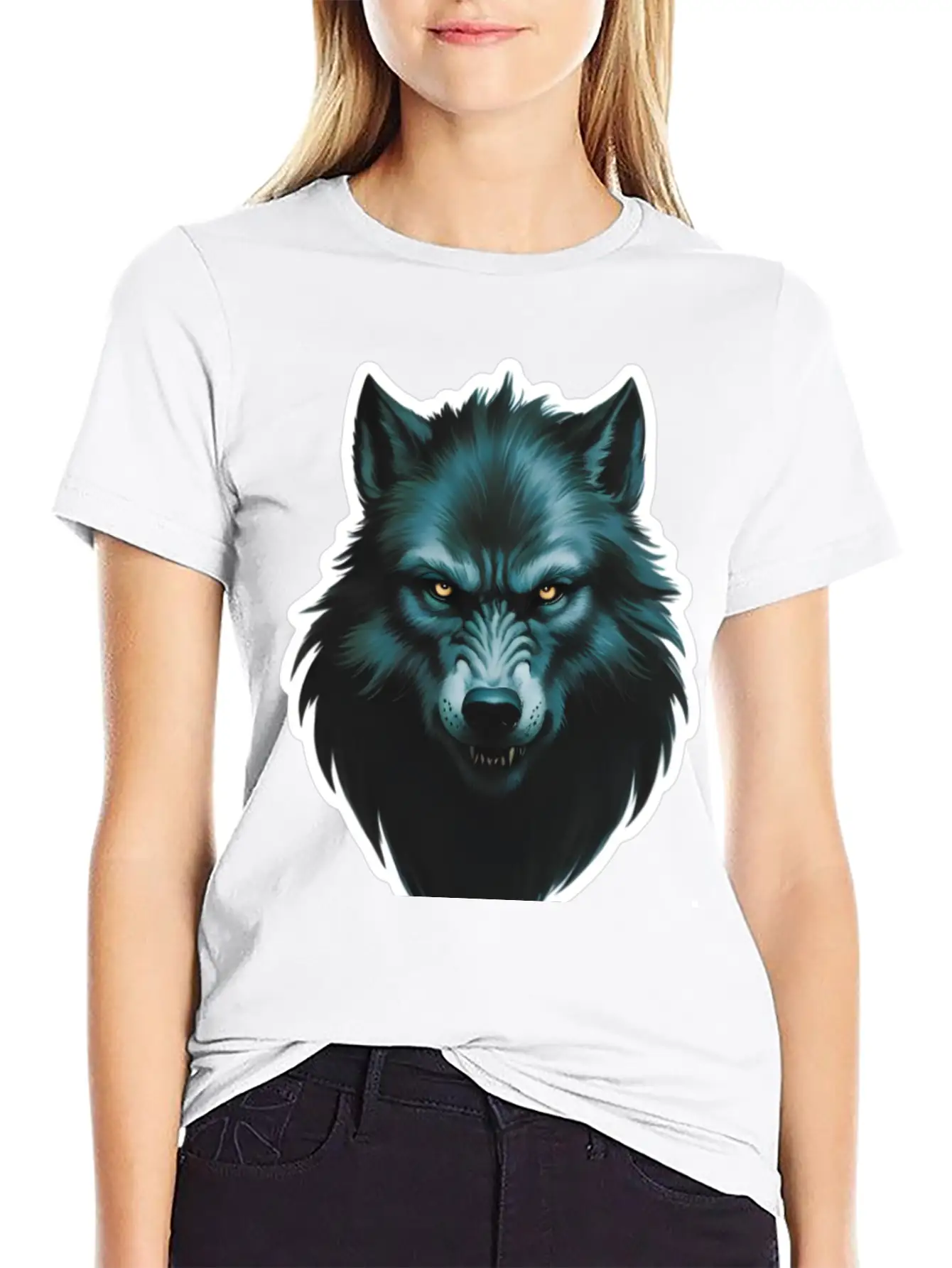 Wolf Man Stylish Everyday T-Shirt – Unisex Basic Cotton Tee