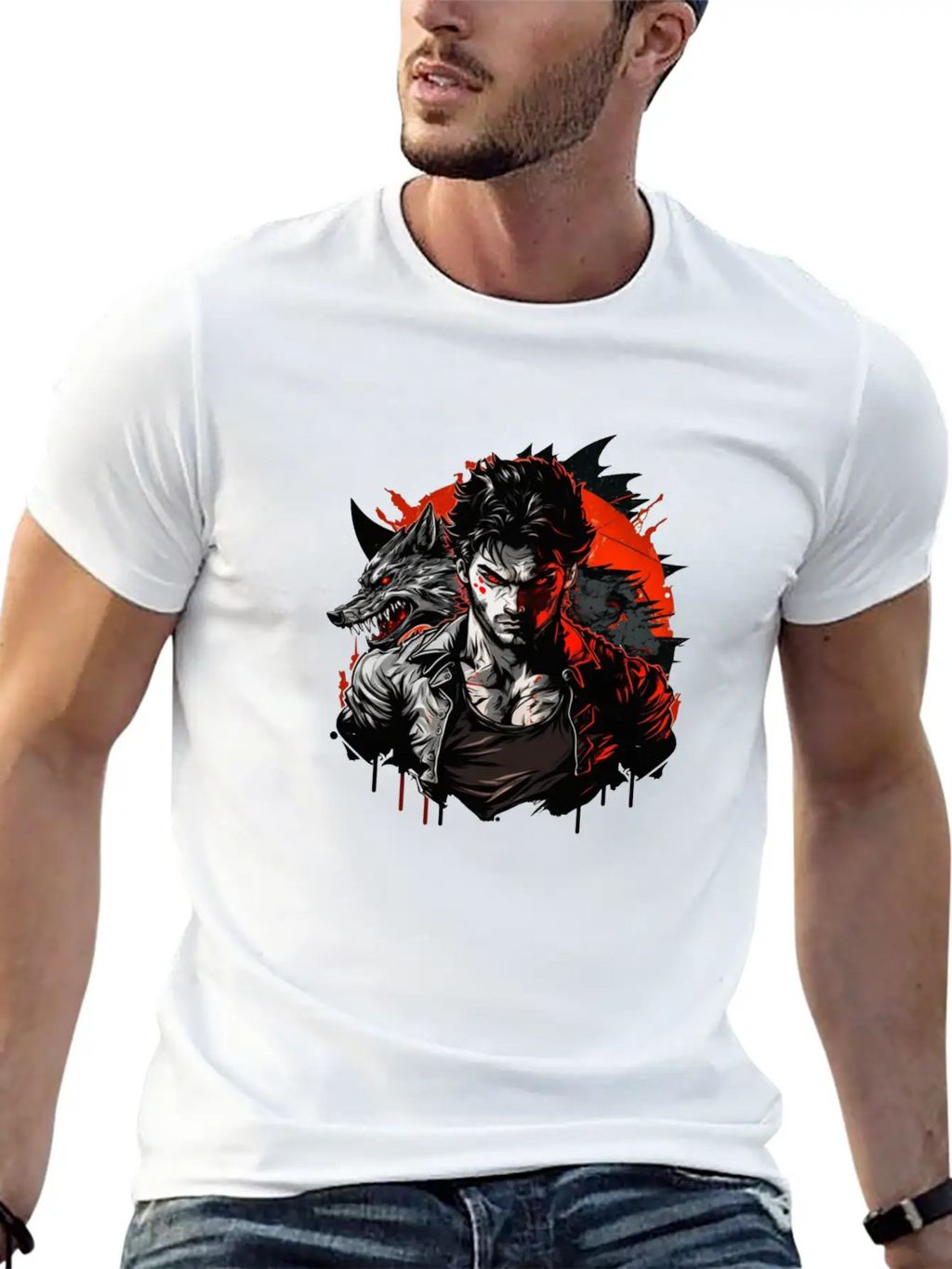 Wolf Master Angry Stylish Everyday T-Shirt – Unisex Basic Cotton Tee