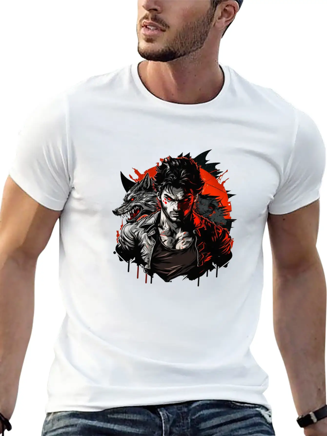 Wolf Master Angry Stylish Everyday T-Shirt – Unisex Basic Cotton Tee