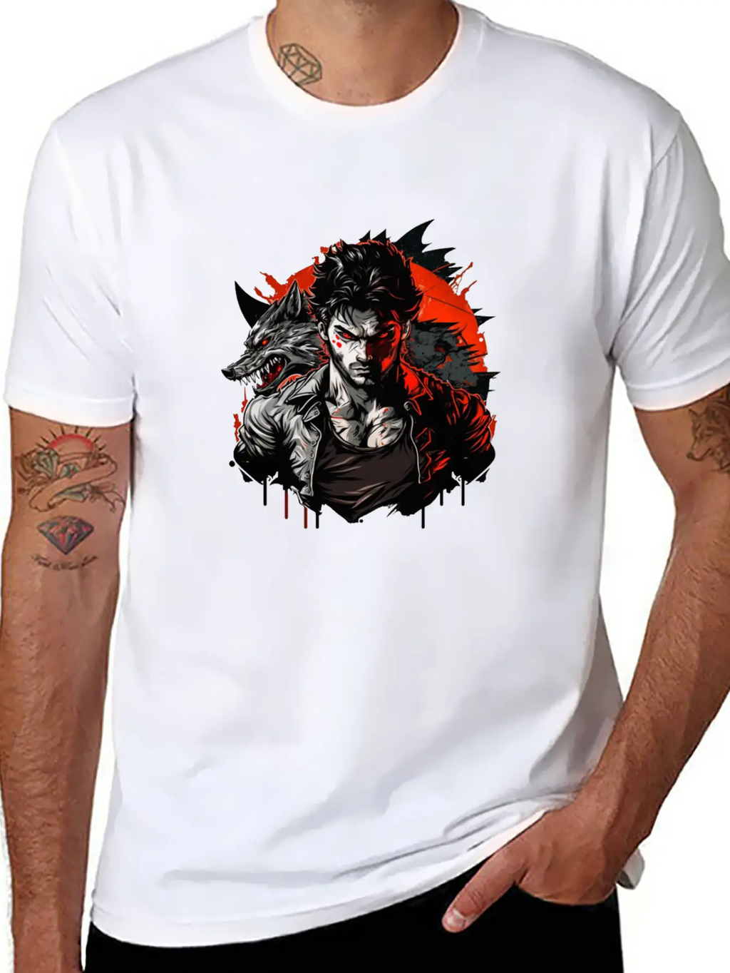 Wolf Master Angry Stylish Everyday T-Shirt – Unisex Basic Cotton Tee
