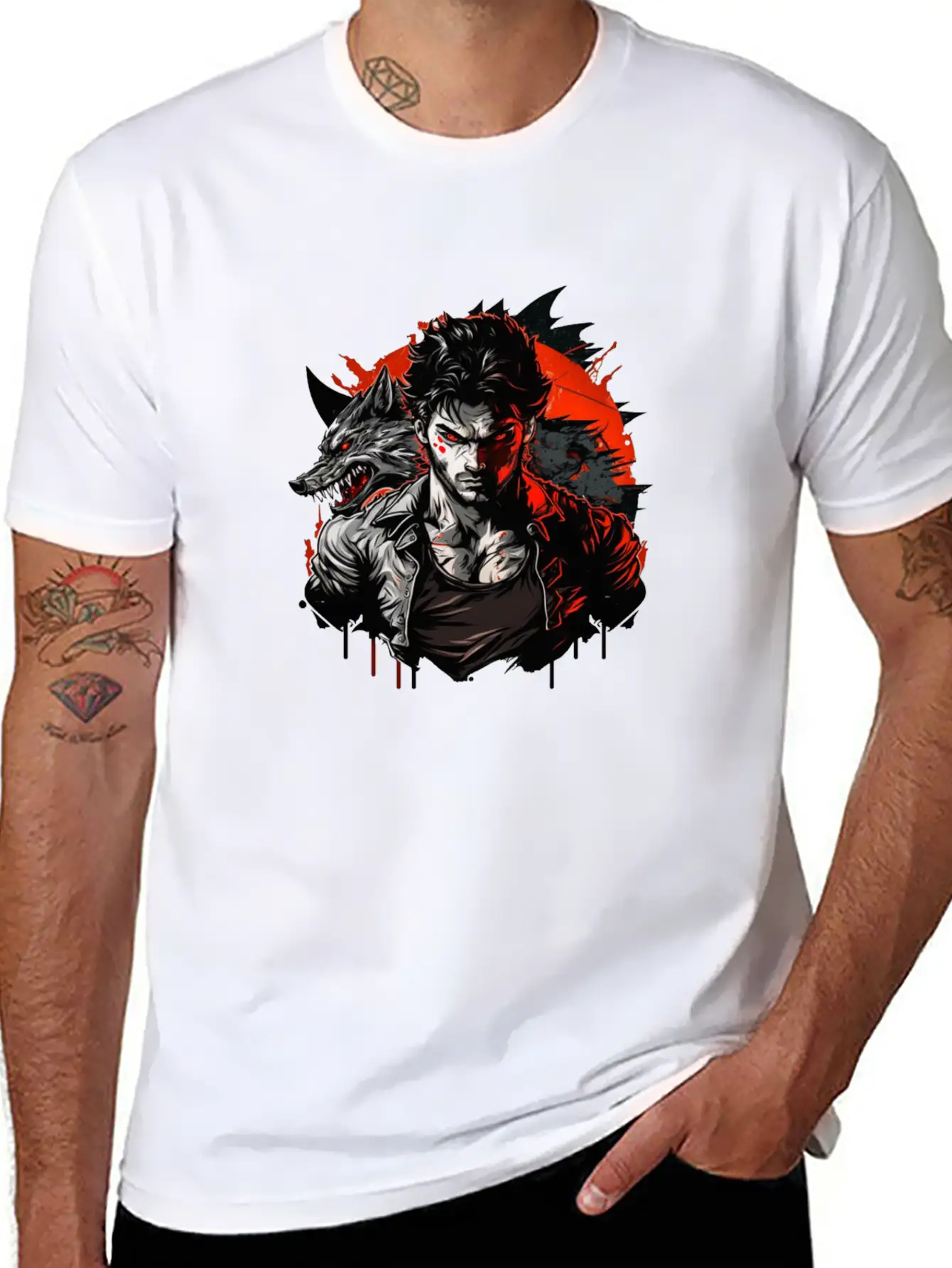 Wolf Master Angry Stylish Everyday T-Shirt – Unisex Basic Cotton Tee