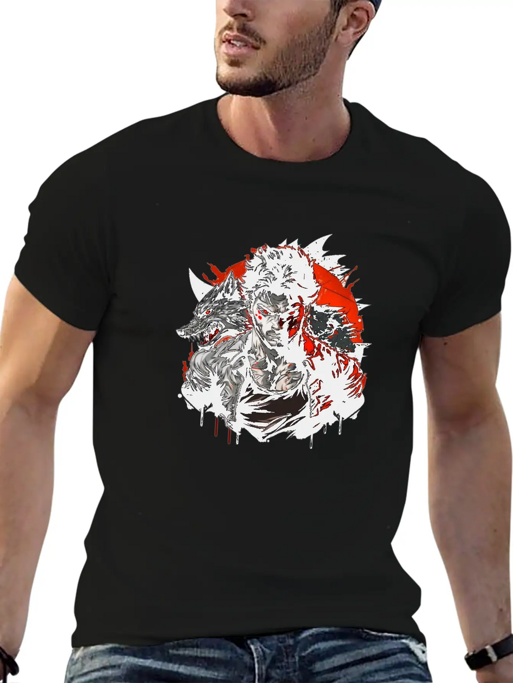 Wolf Master Angry Stylish Everyday T-Shirt – Unisex Basic Cotton Tee