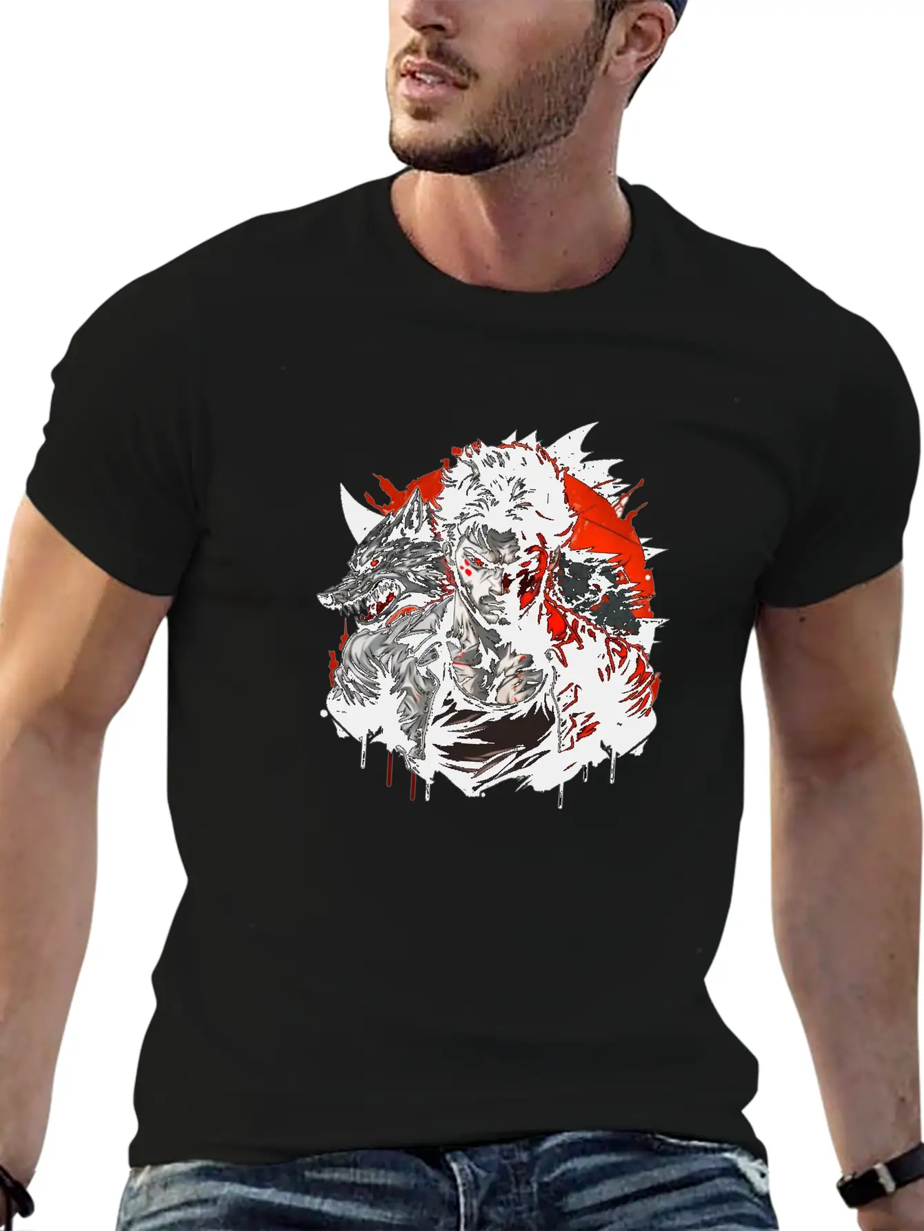 Wolf Master Angry Stylish Everyday T-Shirt – Unisex Basic Cotton Tee