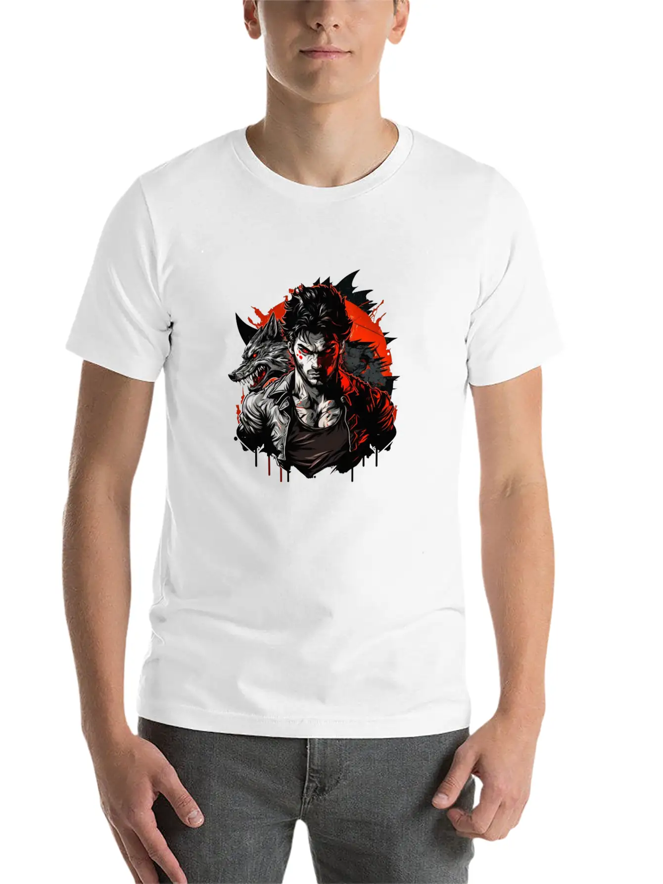 Wolf Master Angry Stylish Everyday T-Shirt – Unisex Basic Cotton Tee
